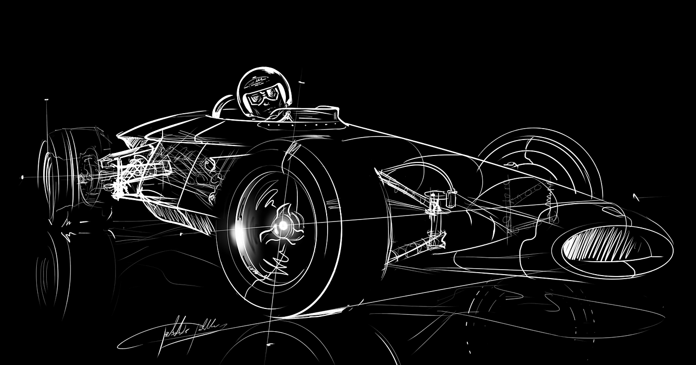 Hand drawn，Render，automobile，