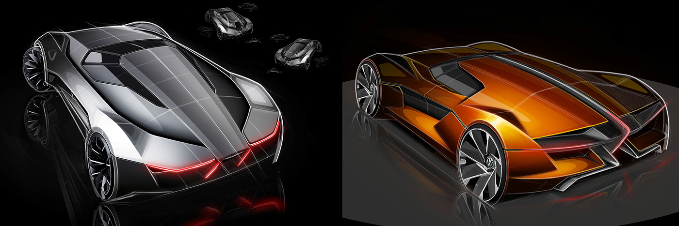 automobile，Hand drawn，concept，Oil sludge，