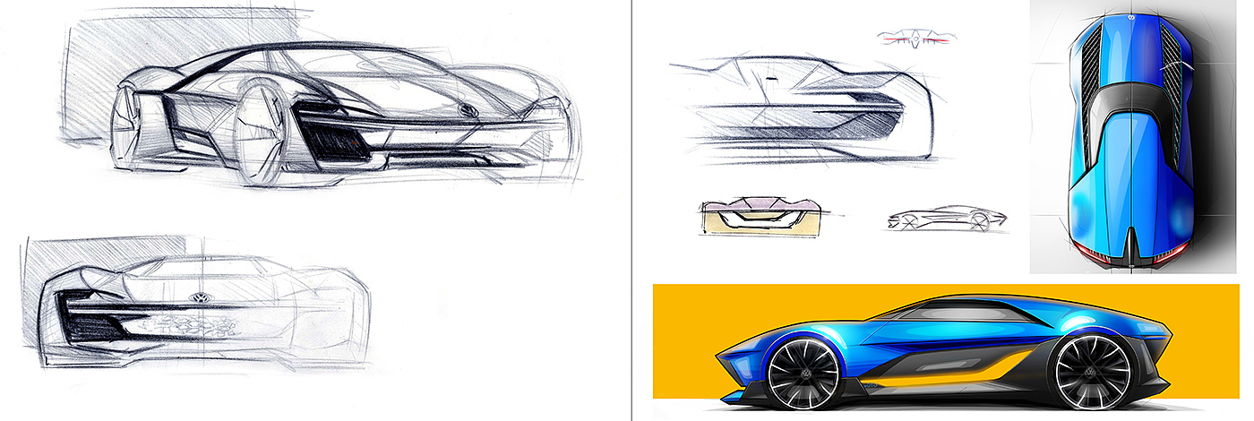 automobile，Hand drawn，concept，Oil sludge，