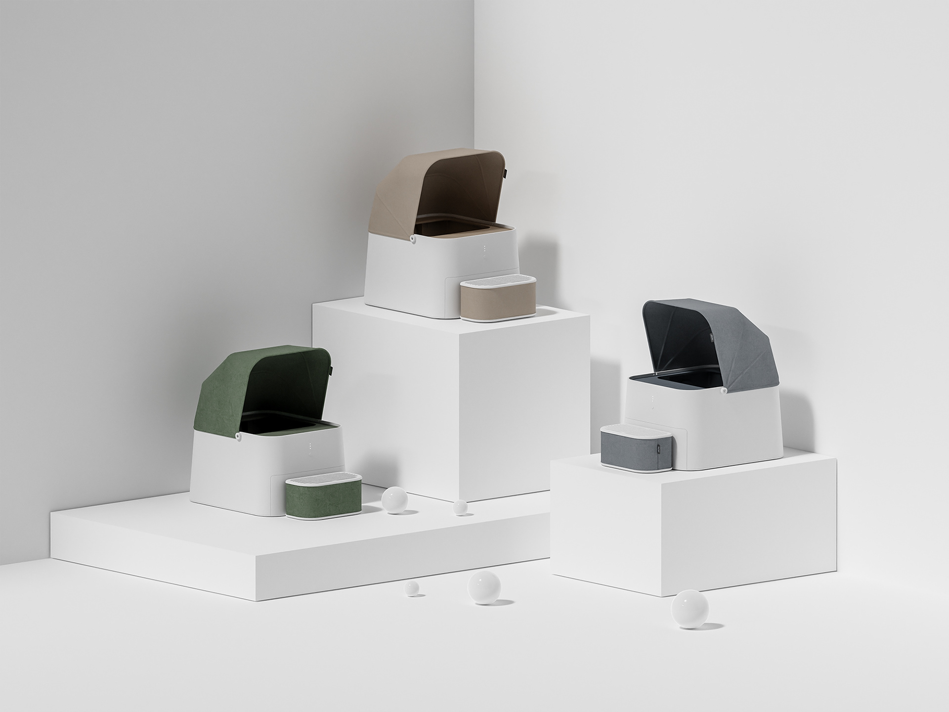 Cat litter cube，Cat Toilet，Pluto，white，