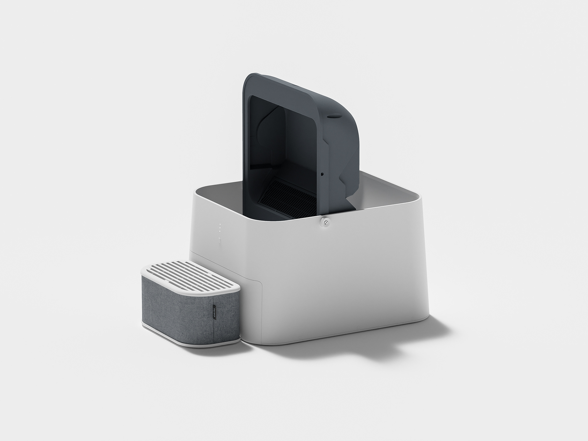 Cat litter cube，Cat Toilet，Pluto，white，