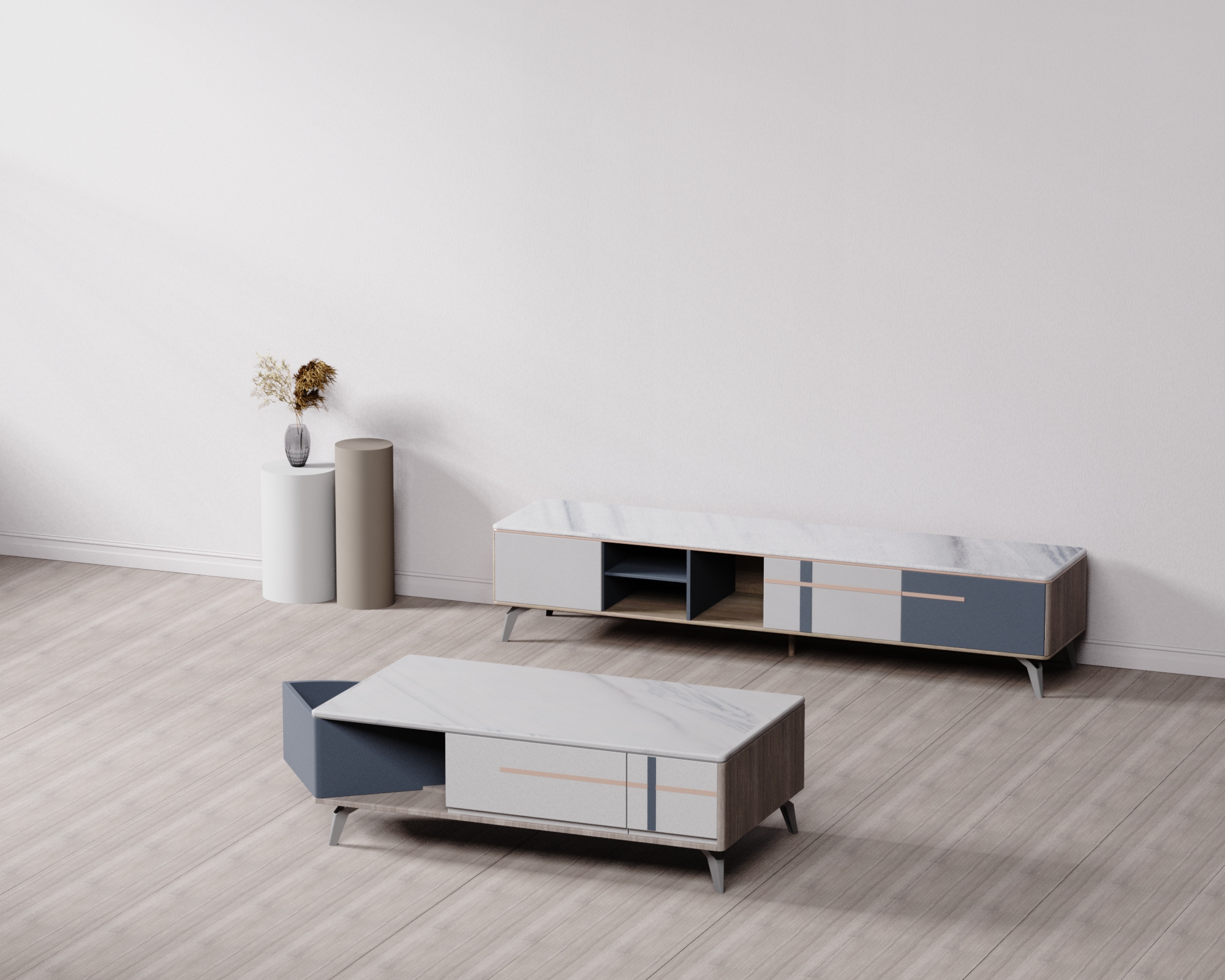 furniture design ，tea table，a living room，indoor，