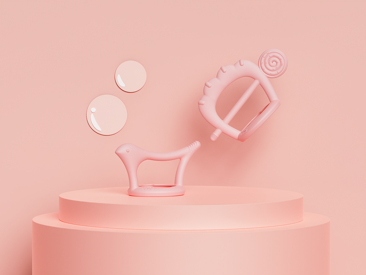 Dental gum，baby，Wearing gum，