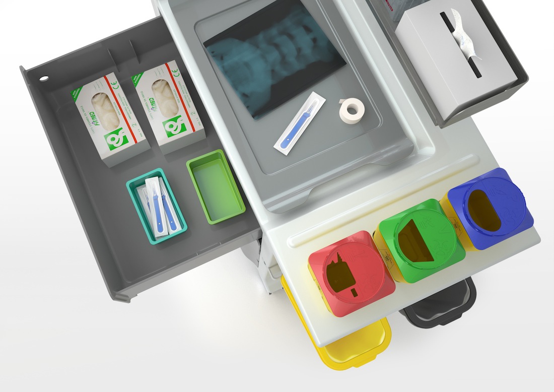 Medical waste，Recycling tools，Collecting tool car，Trash Bin，