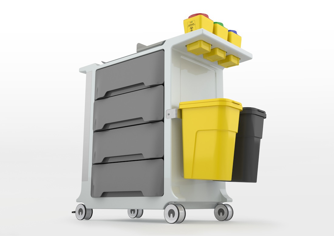 Medical waste，Recycling tools，Collecting tool car，Trash Bin，