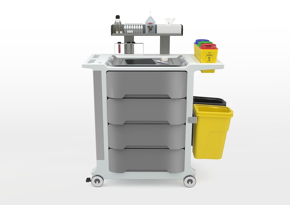 Medical waste，Recycling tools，Collecting tool car，Trash Bin，