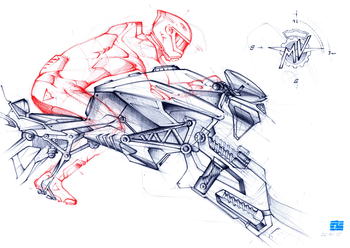 Little picture book of the great God，ball pen，Hand drawn，