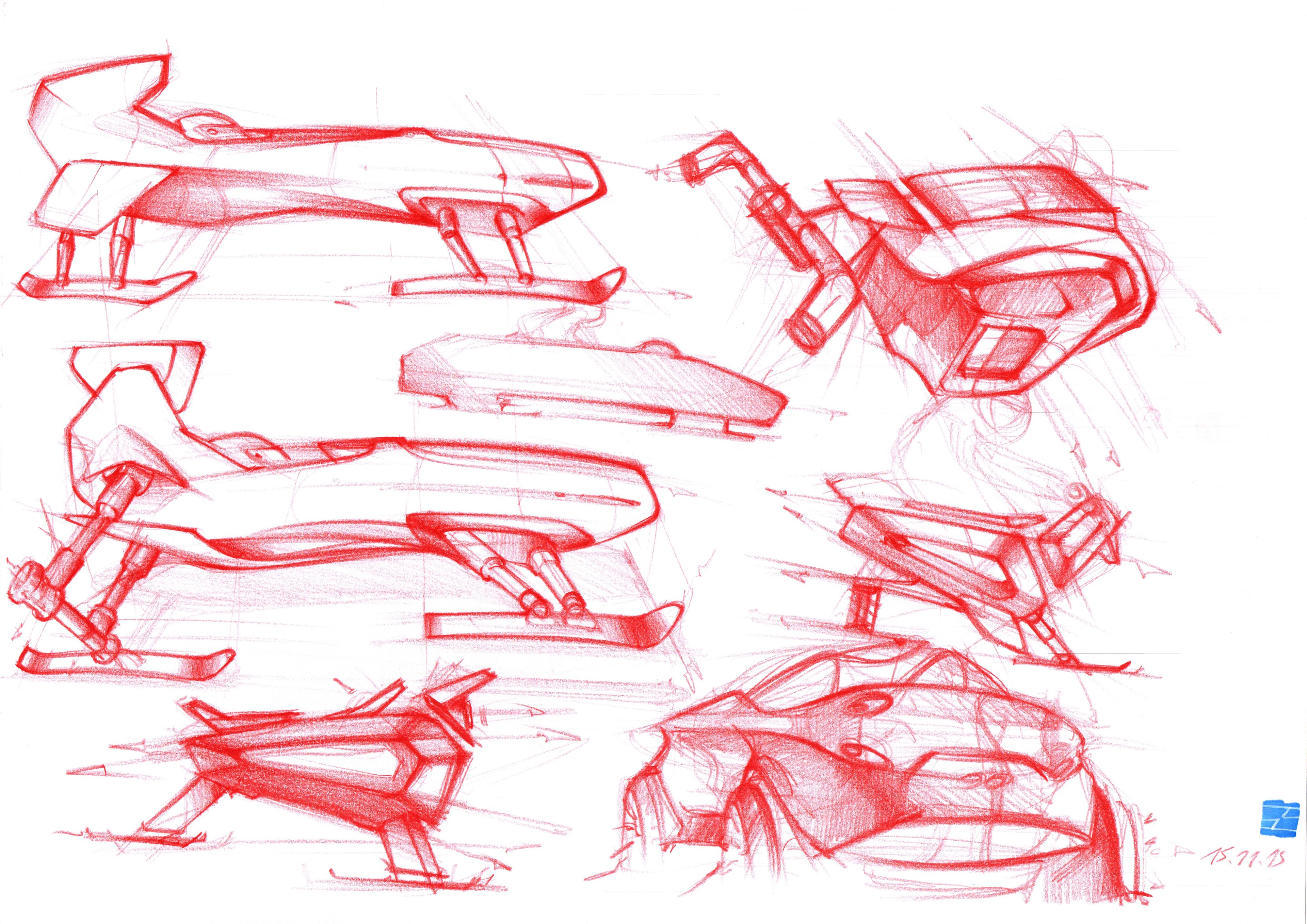 Little picture book of the great God，ball pen，Hand drawn，