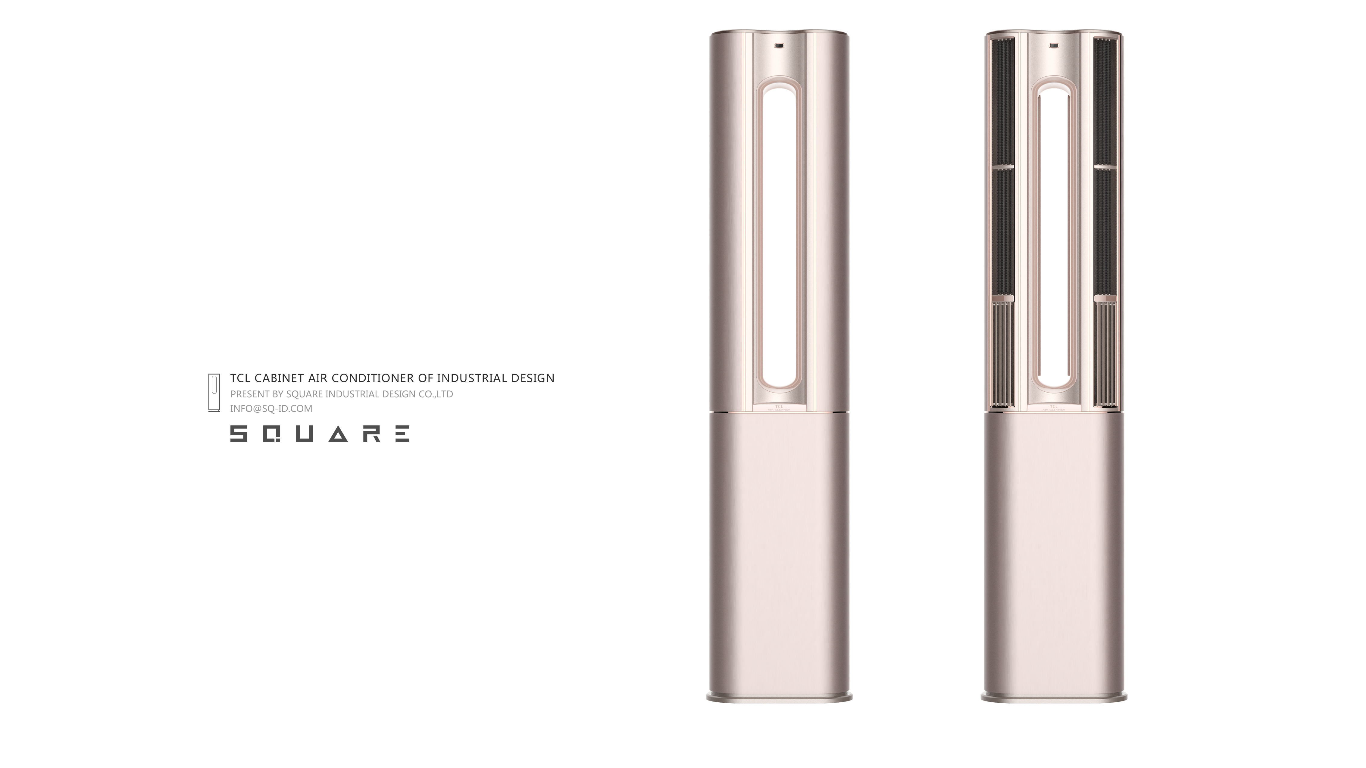 Block design，product design，air conditioner，No wind feeling，purify，humidification，