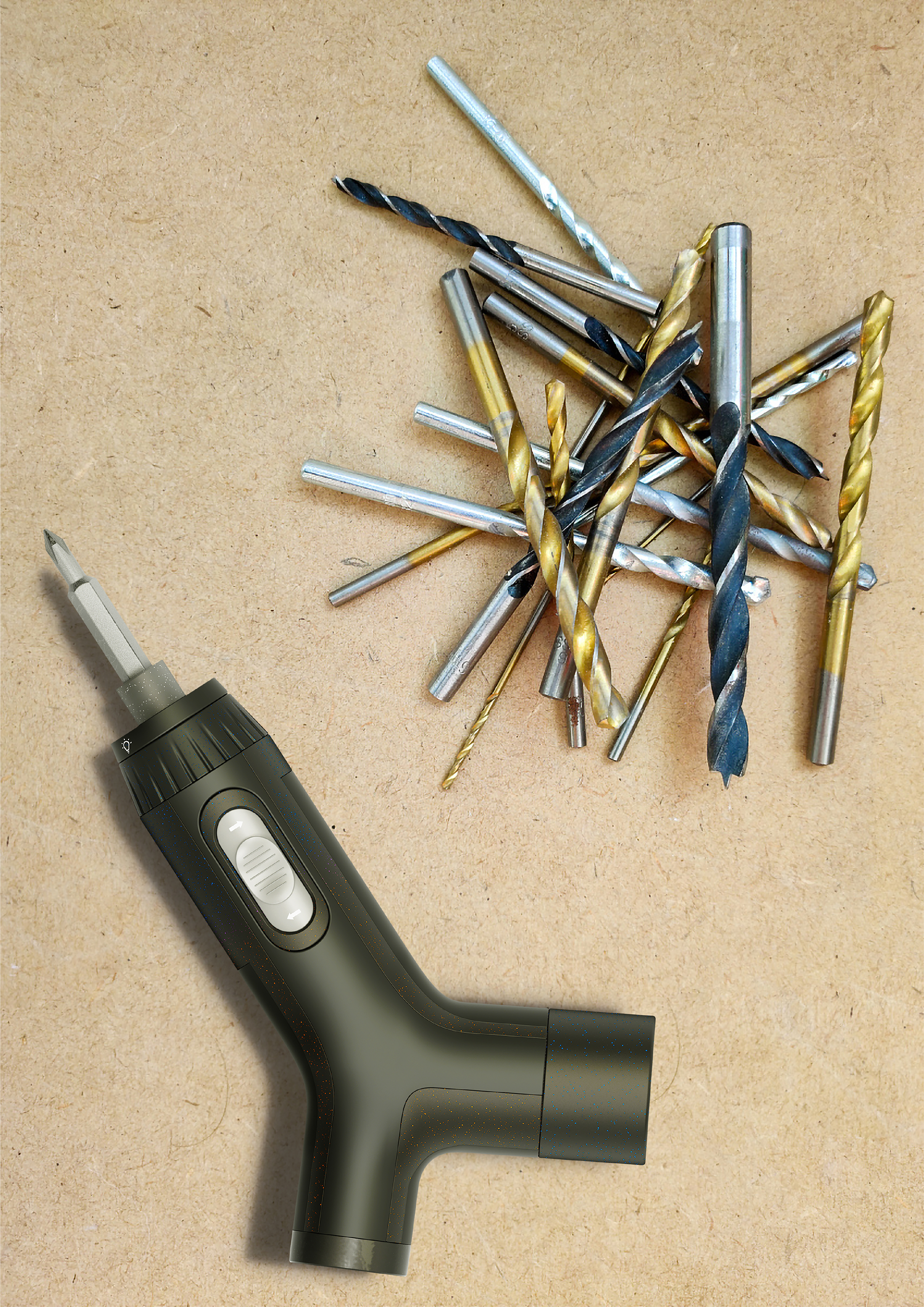 Electric screwdriver，Ergonomics，Perceptual blood supply，Optimize experience，Innovative，