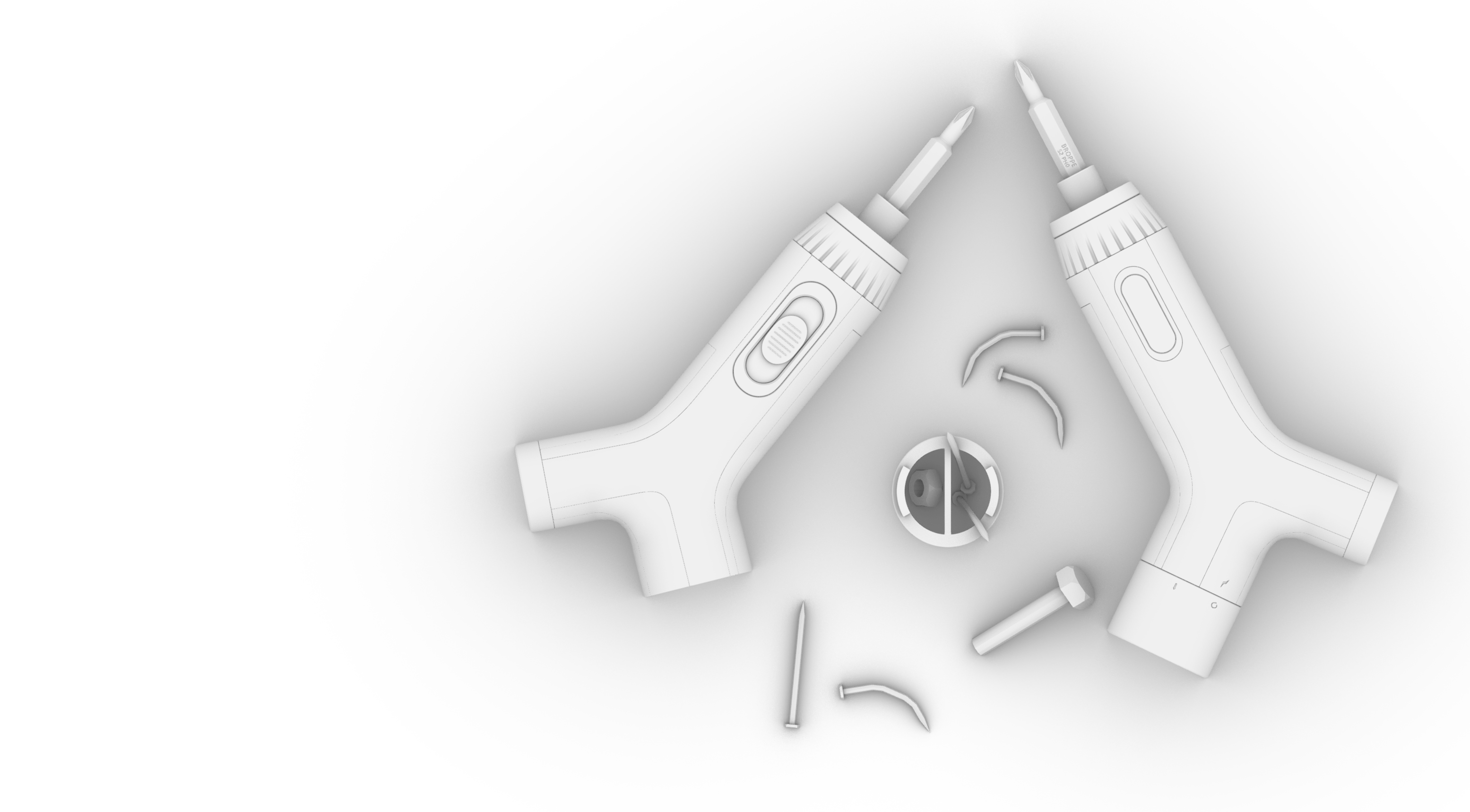 Electric screwdriver，Ergonomics，Perceptual blood supply，Optimize experience，Innovative，