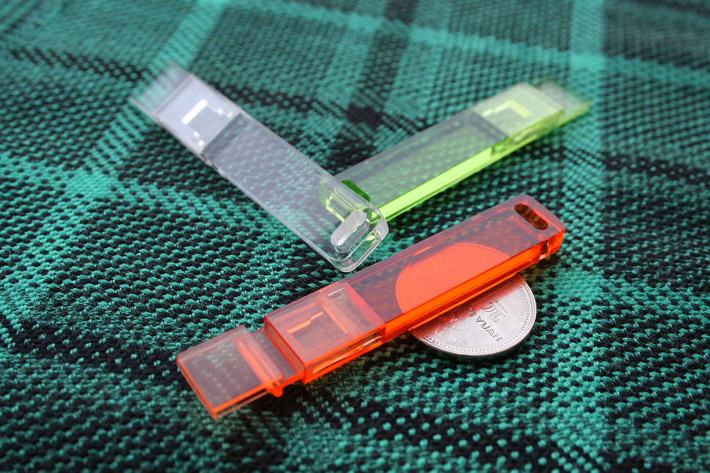 USB drive，transparent，Acrylic，luminescence，