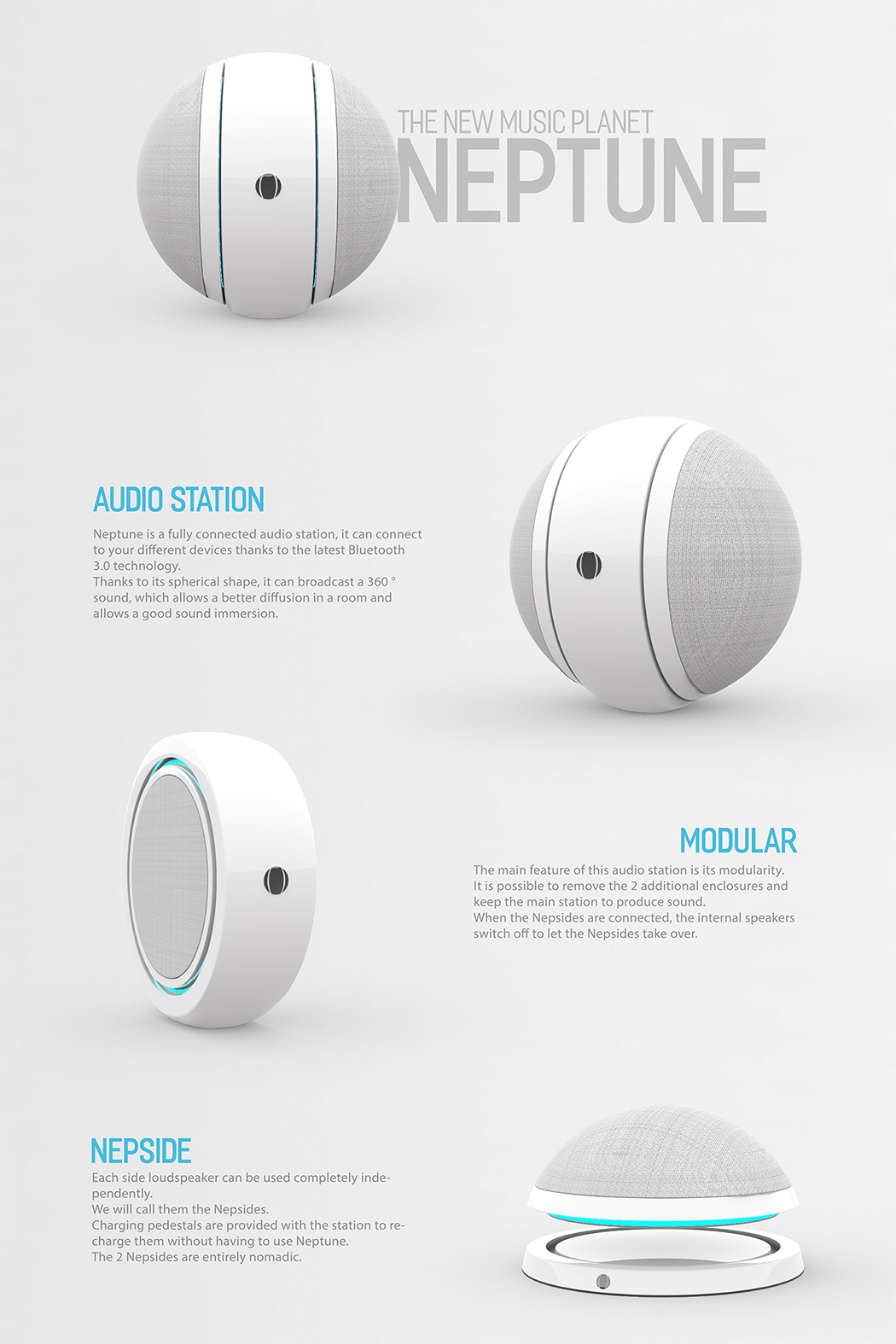 Minimalist design ，industrial design，Smart home，sound，