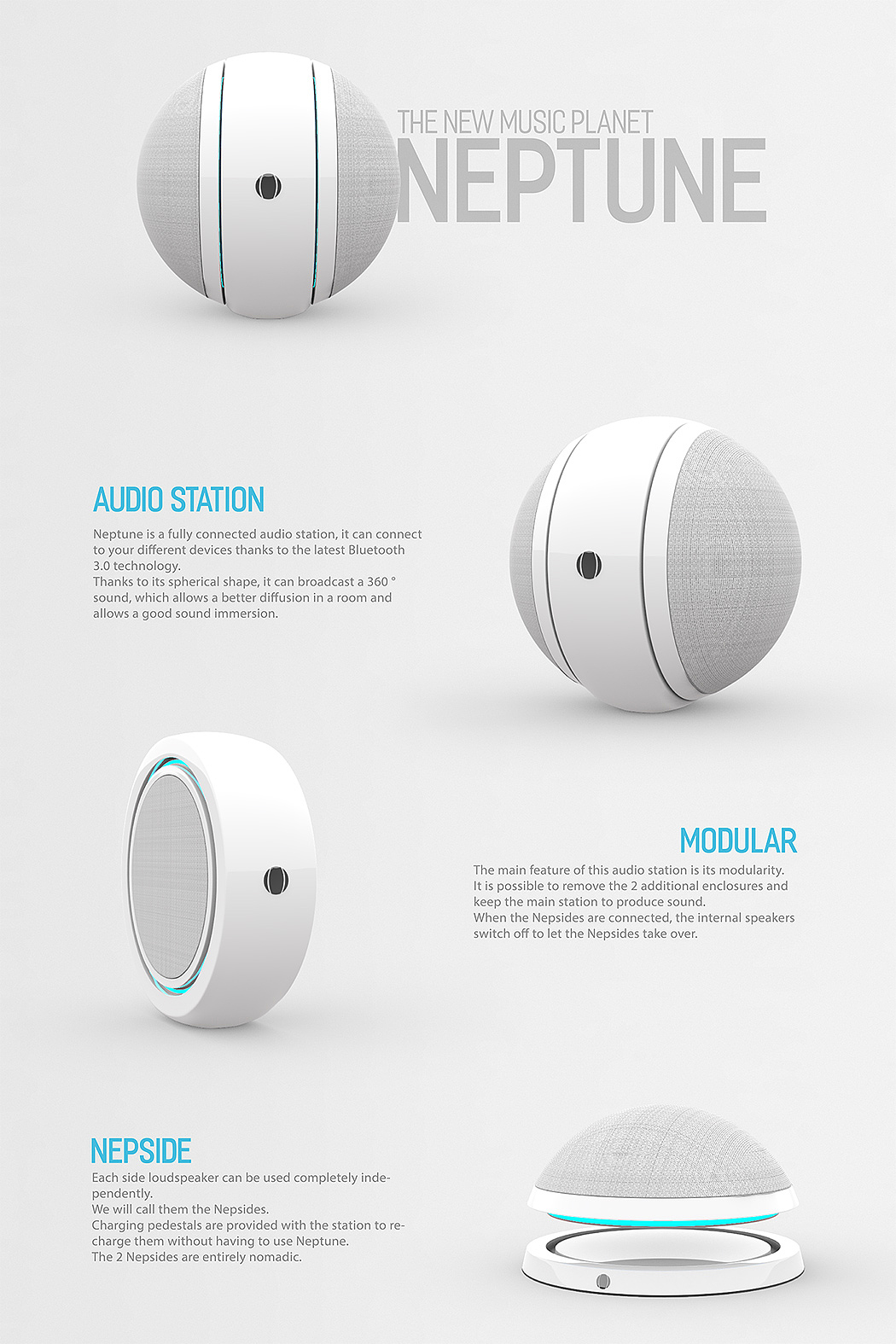 Minimalist design ，industrial design，Smart home，sound，