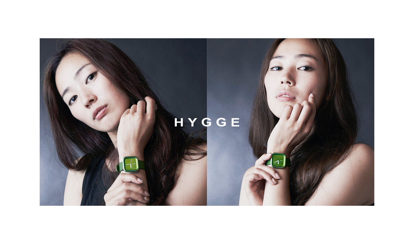 Wrist watch，female sex，orange，green，black，