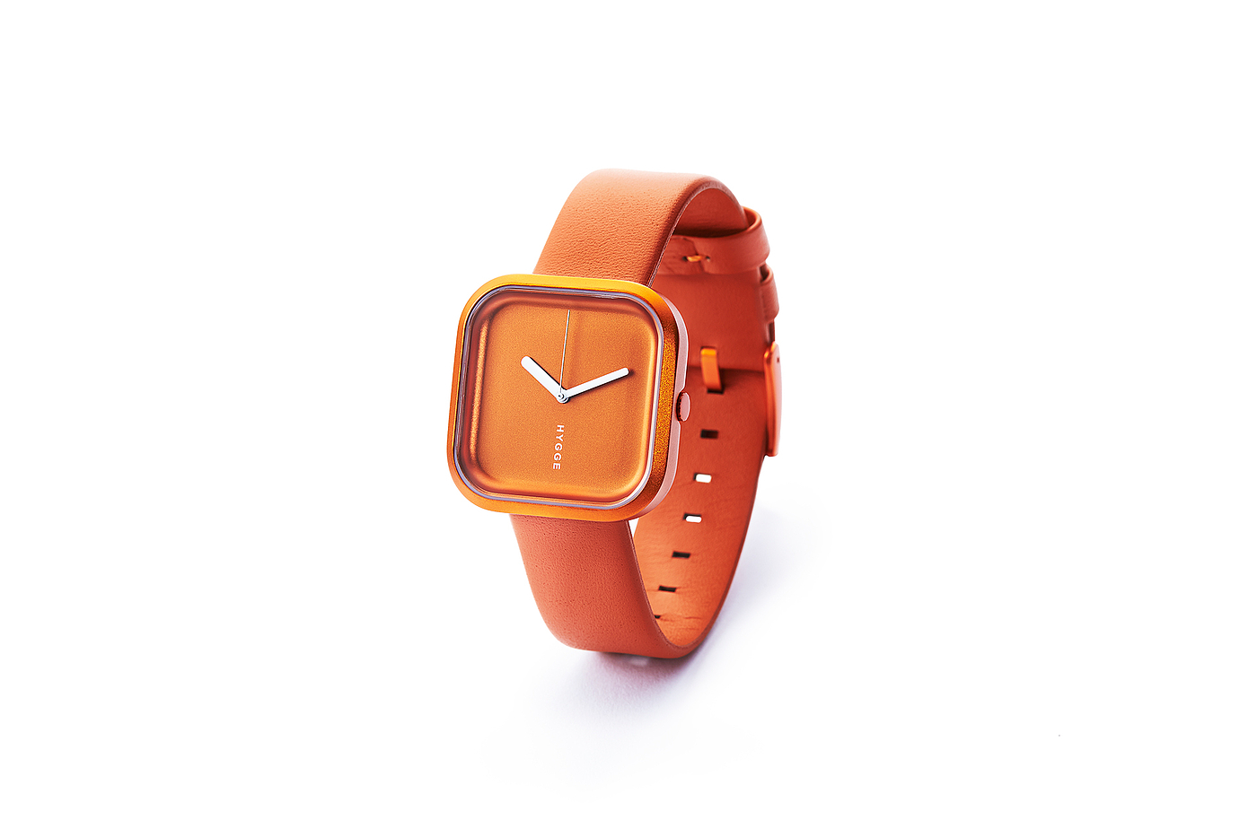 Wrist watch，female sex，orange，green，black，