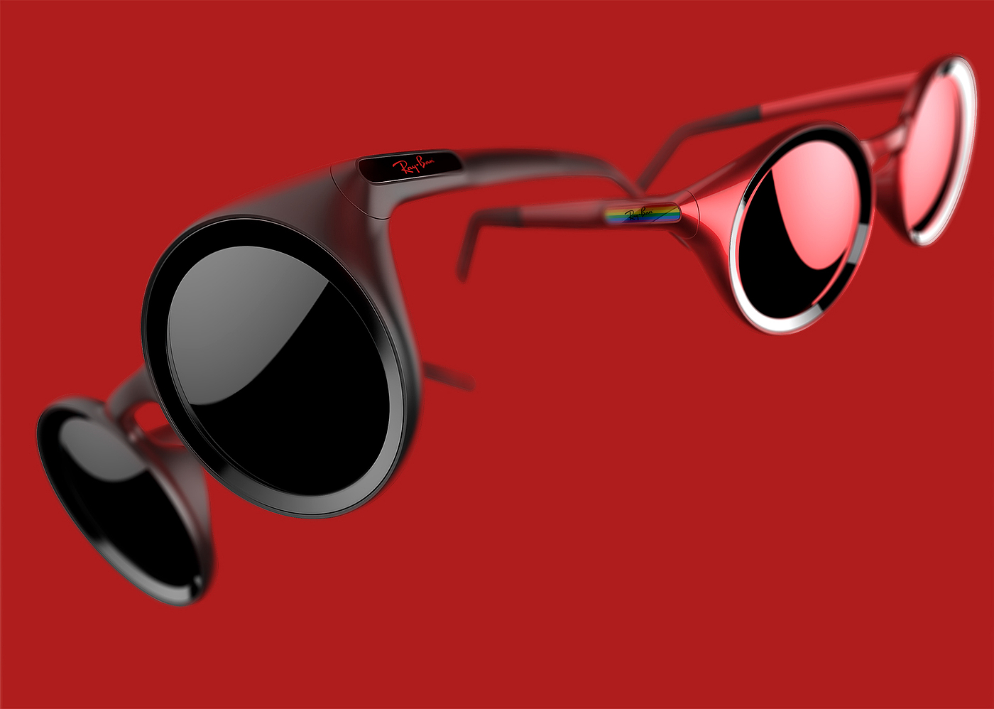 Millennium，female sex，Ray Ban，glasses，Lei Peng，Sunglasses，