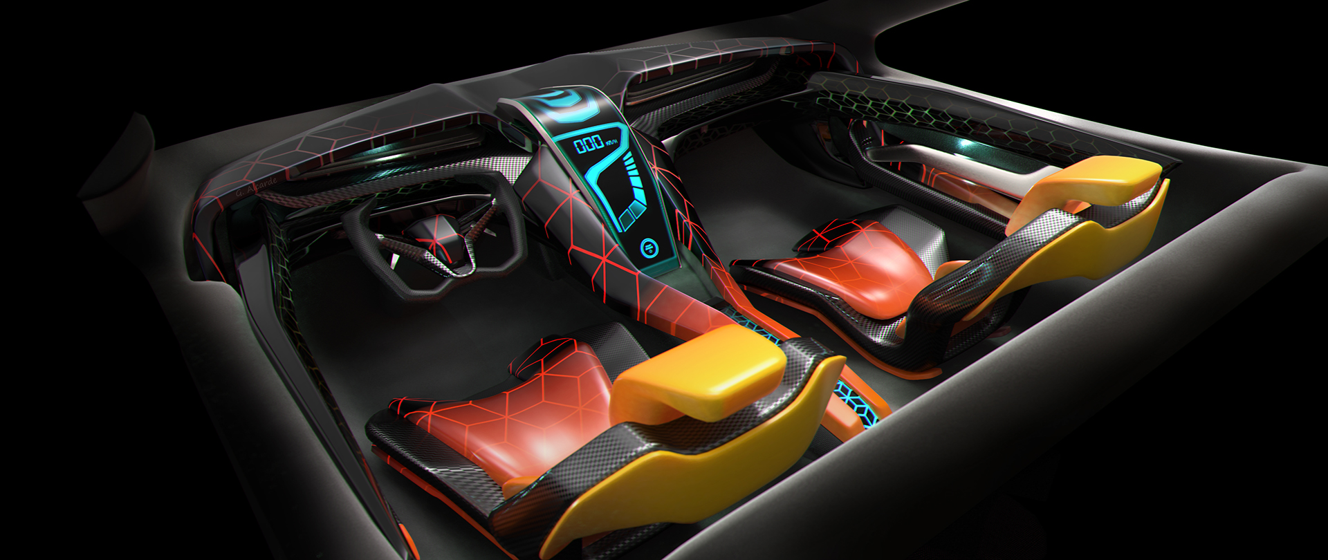 Maya，conceptual design，Automotive interior，Automobile design，