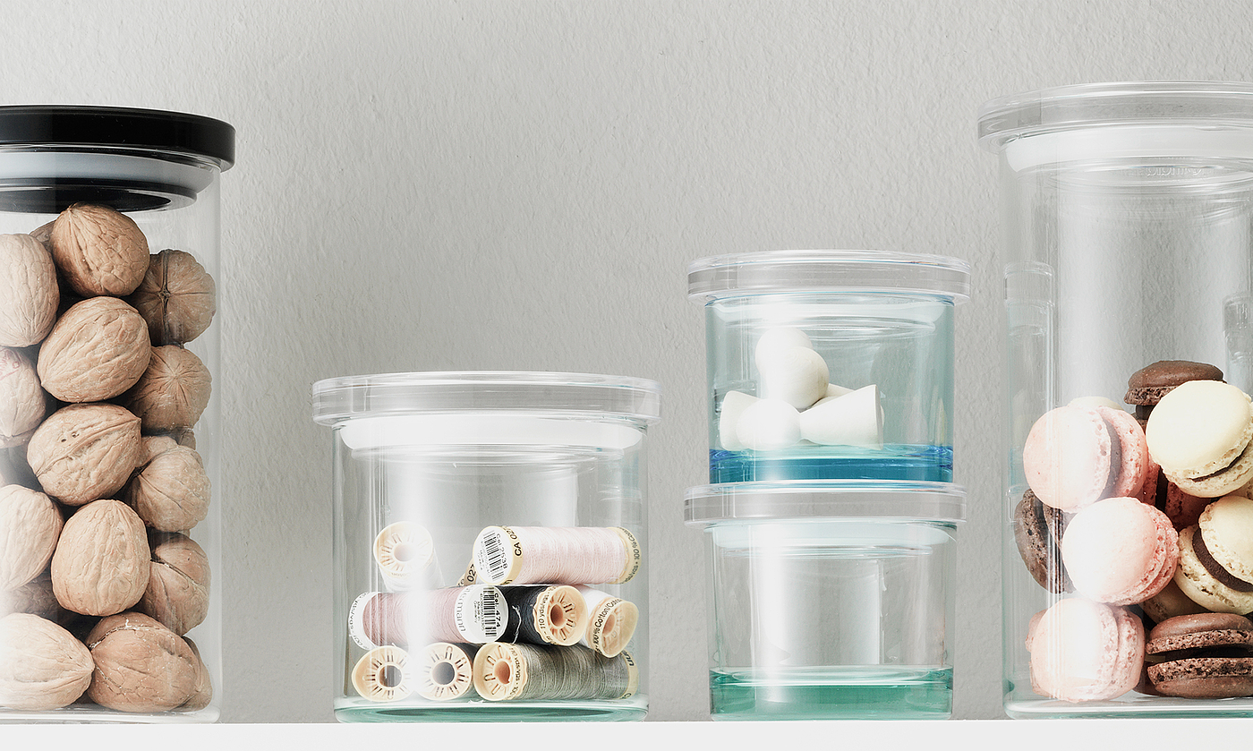 jar，Glass material，
