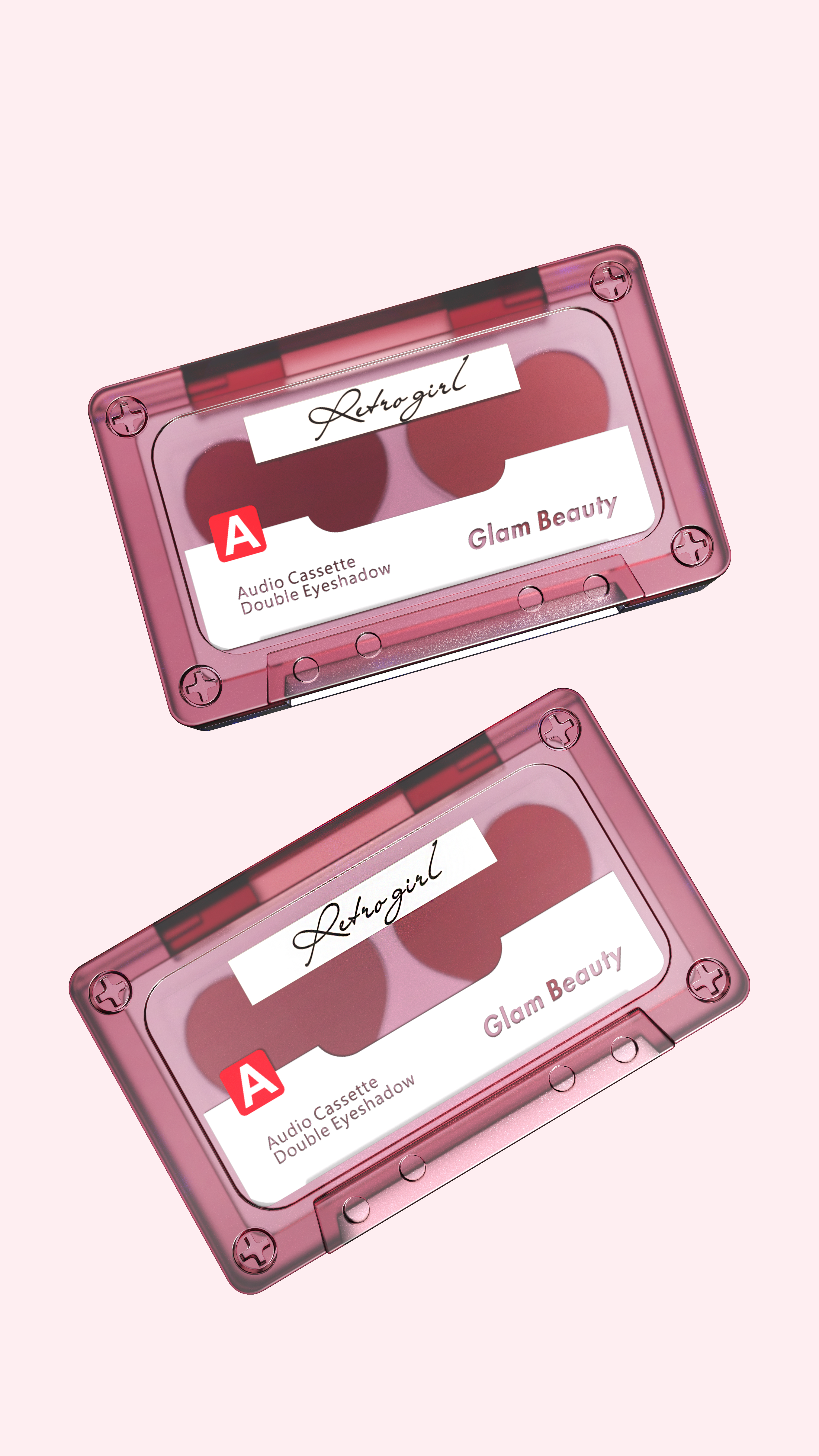 Cassette，magnetic tape，Transparent eye shadow box，time，Retro，