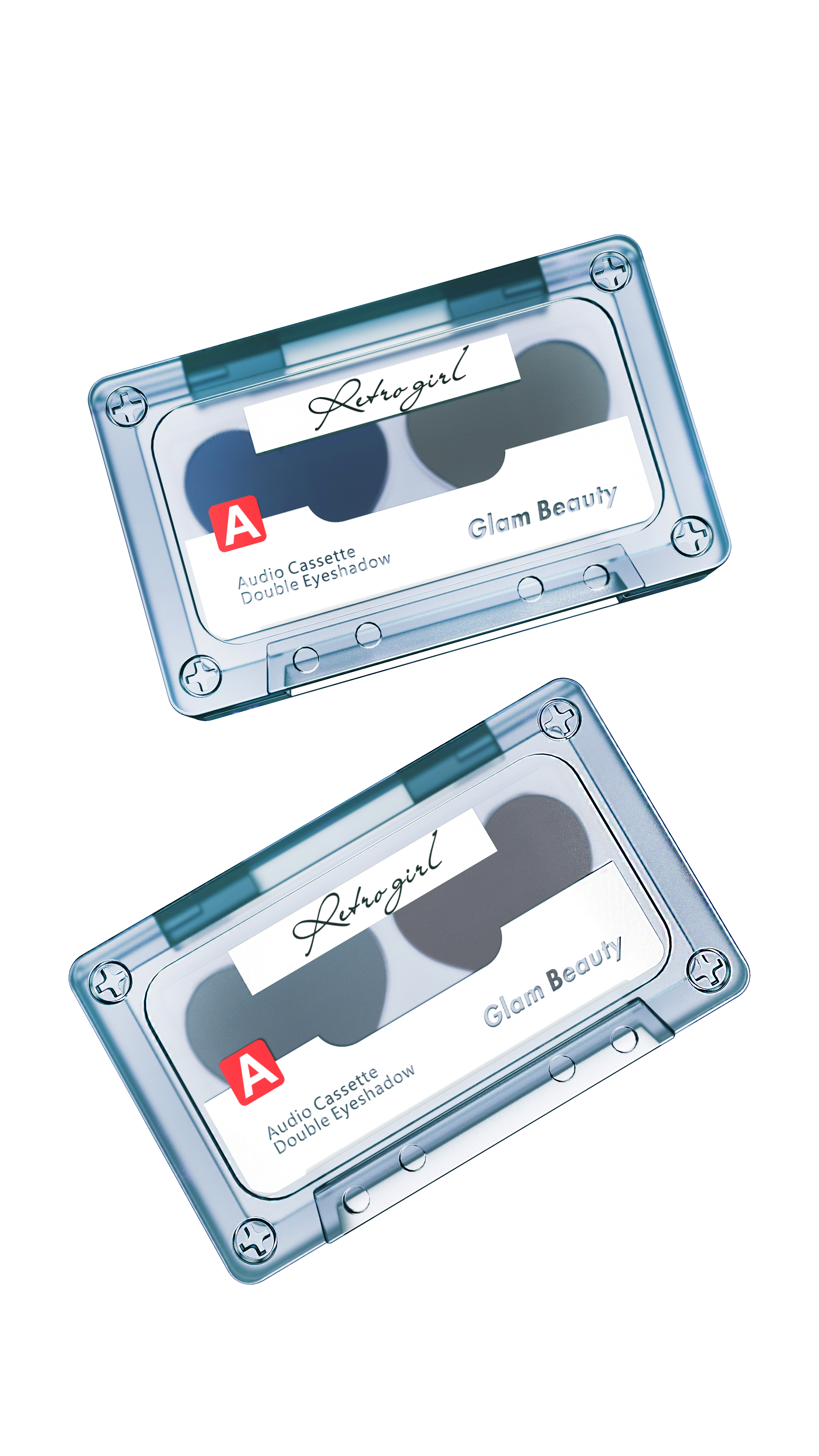 Cassette，magnetic tape，Transparent eye shadow box，time，Retro，