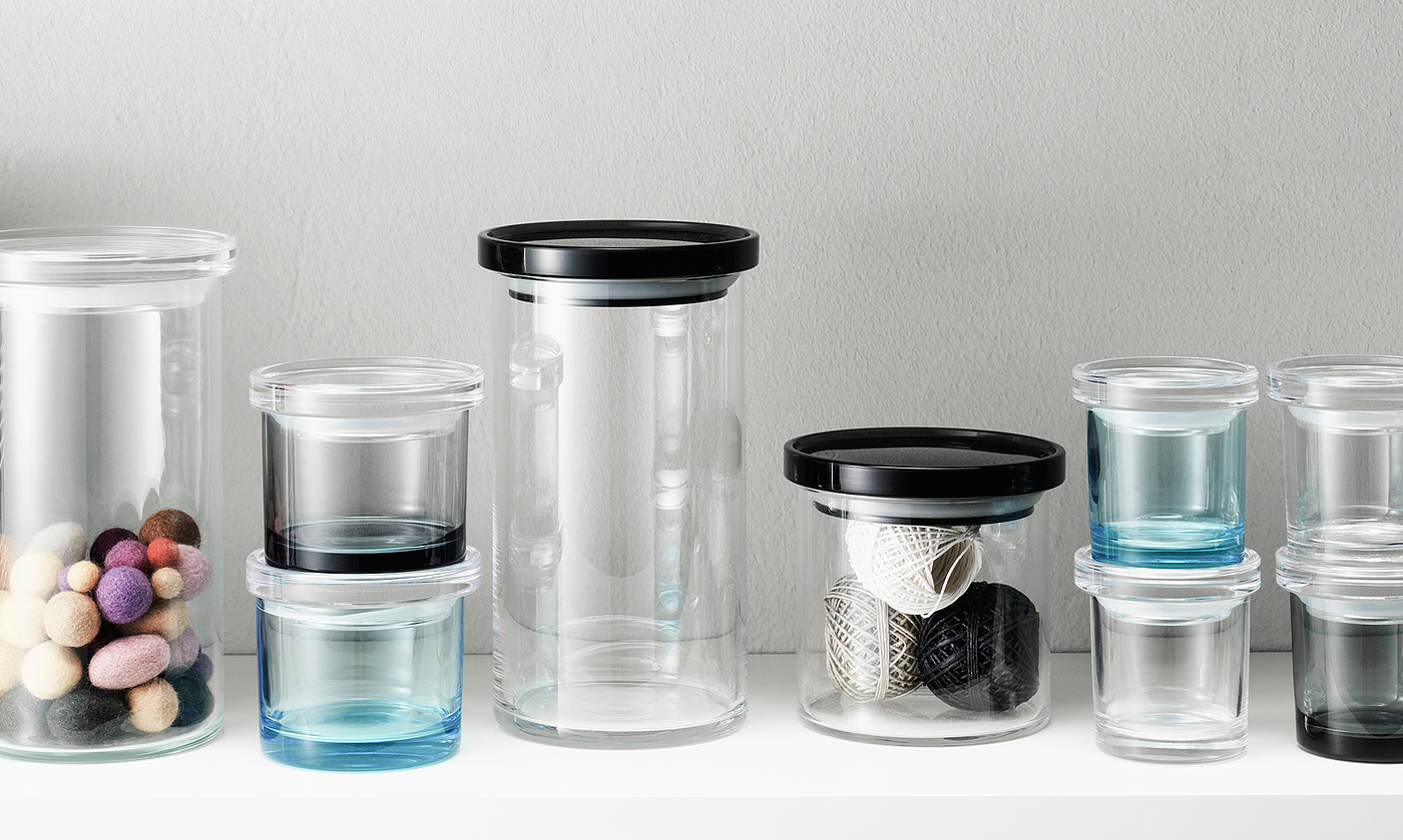 jar，Glass material，