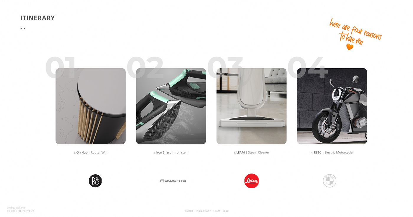 portfolio，sample reels，product design，