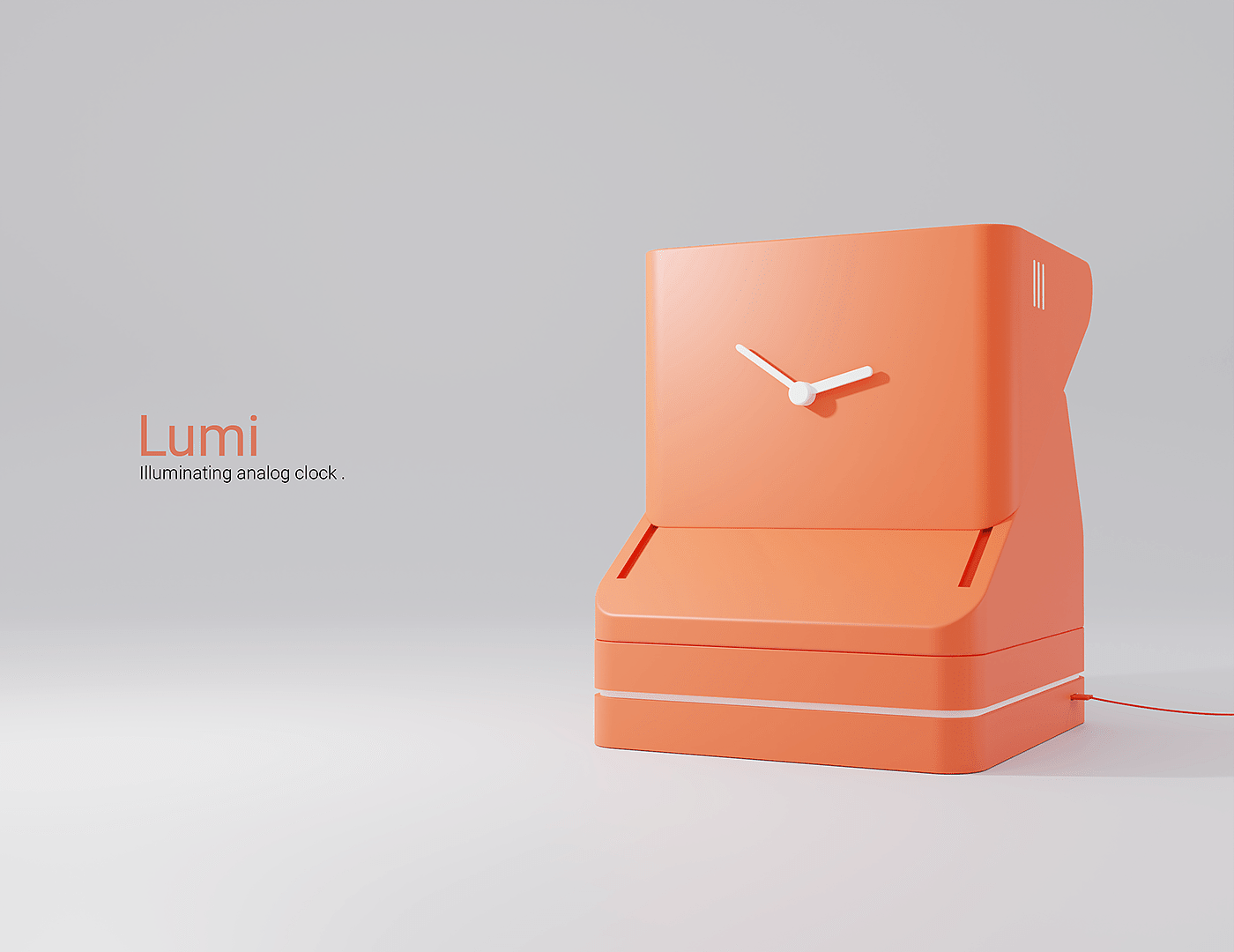 LUMI，Clock，3dart blender，