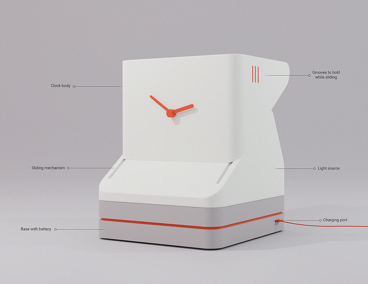 LUMI，Clock，3dart blender，