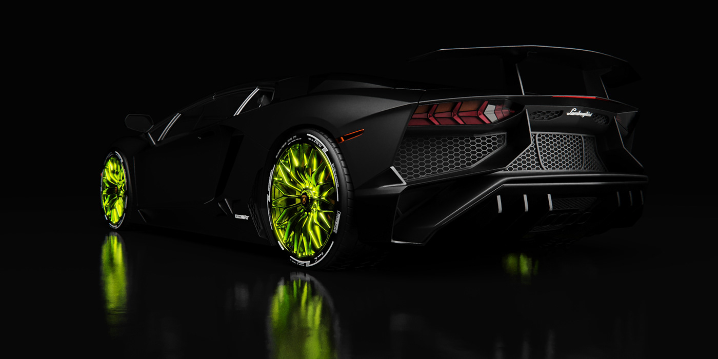 Lamborghini，Vehicle visualization，cgi，