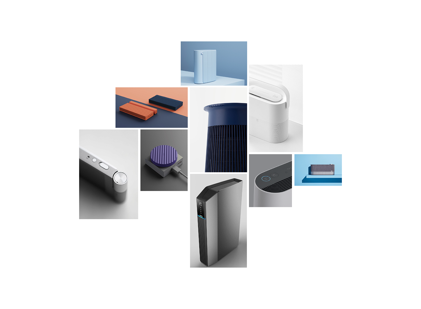 air cleaner，Mini，blue，