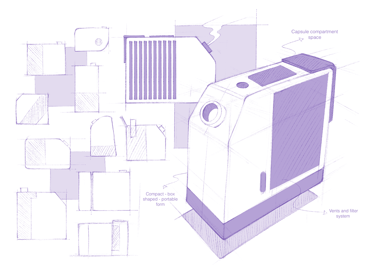 air cleaner，Mini，blue，