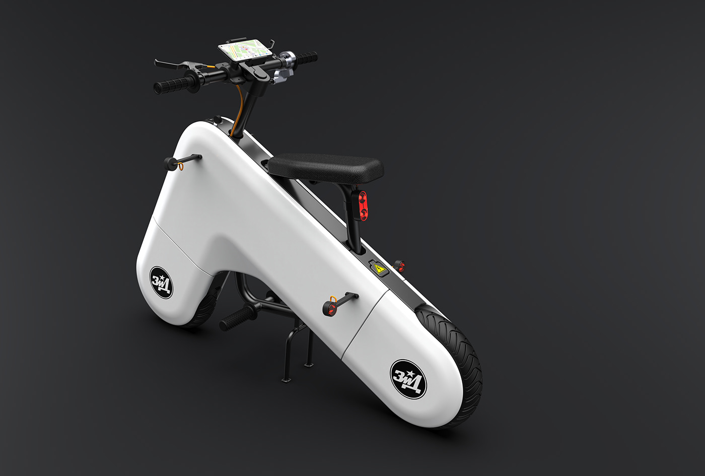 Electric vehicle，Sense of future，white，blue，