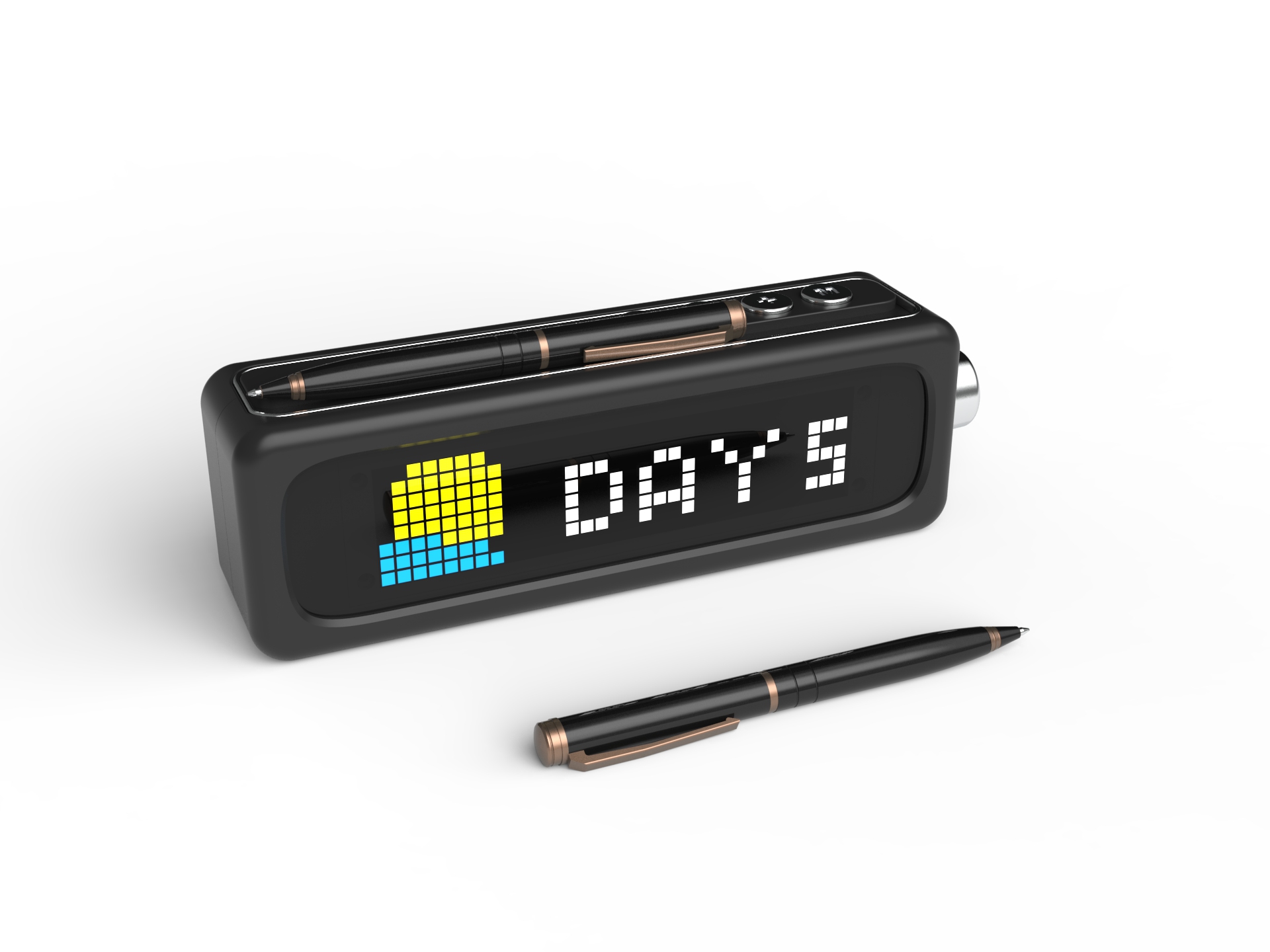 Clock，loudspeaker box，weather，Pickup lamp，spectrum，Temperature and humidity，