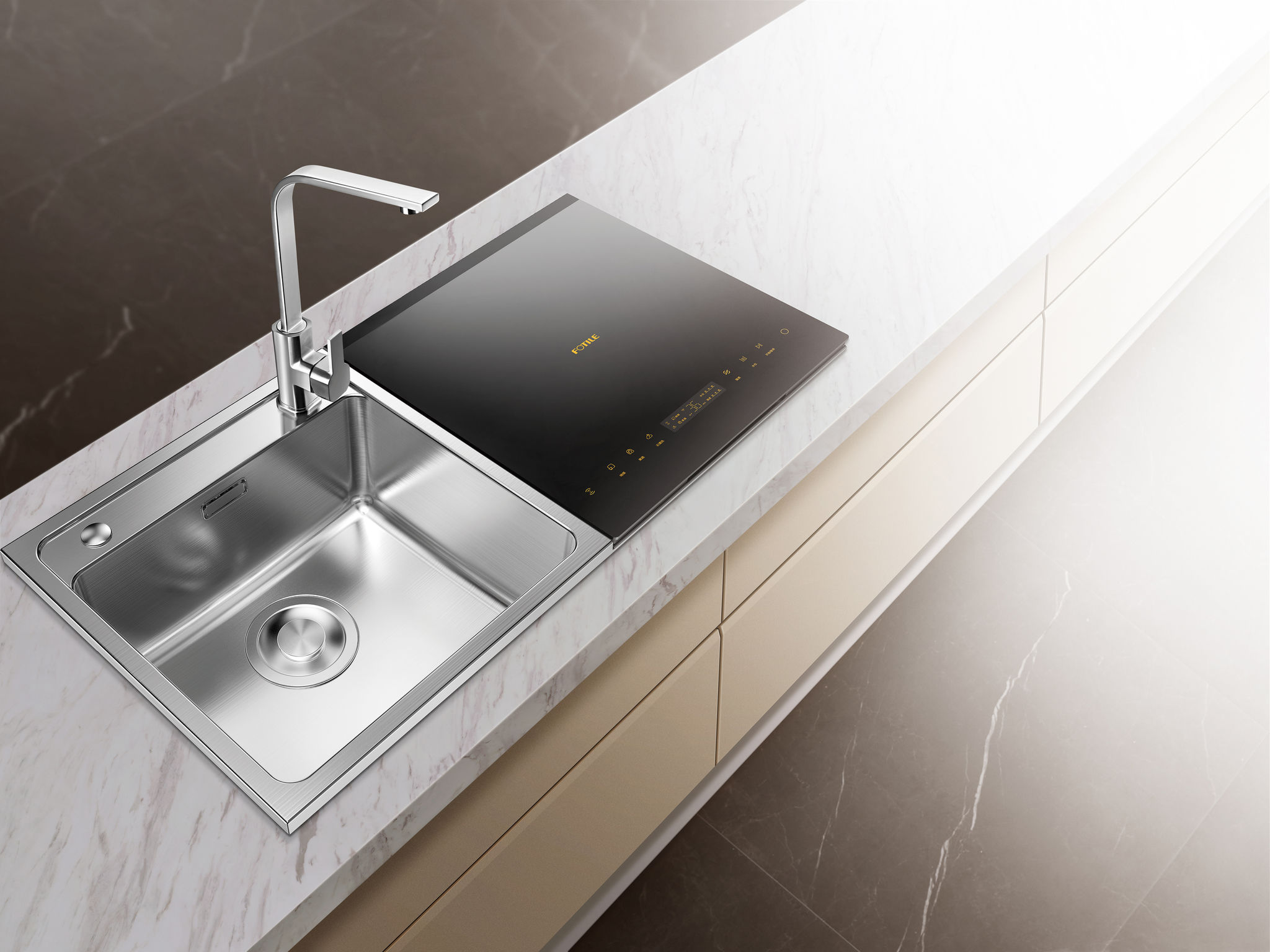 Sink dishwasher，Fotile ，multi-function，2021 red dot product design award，