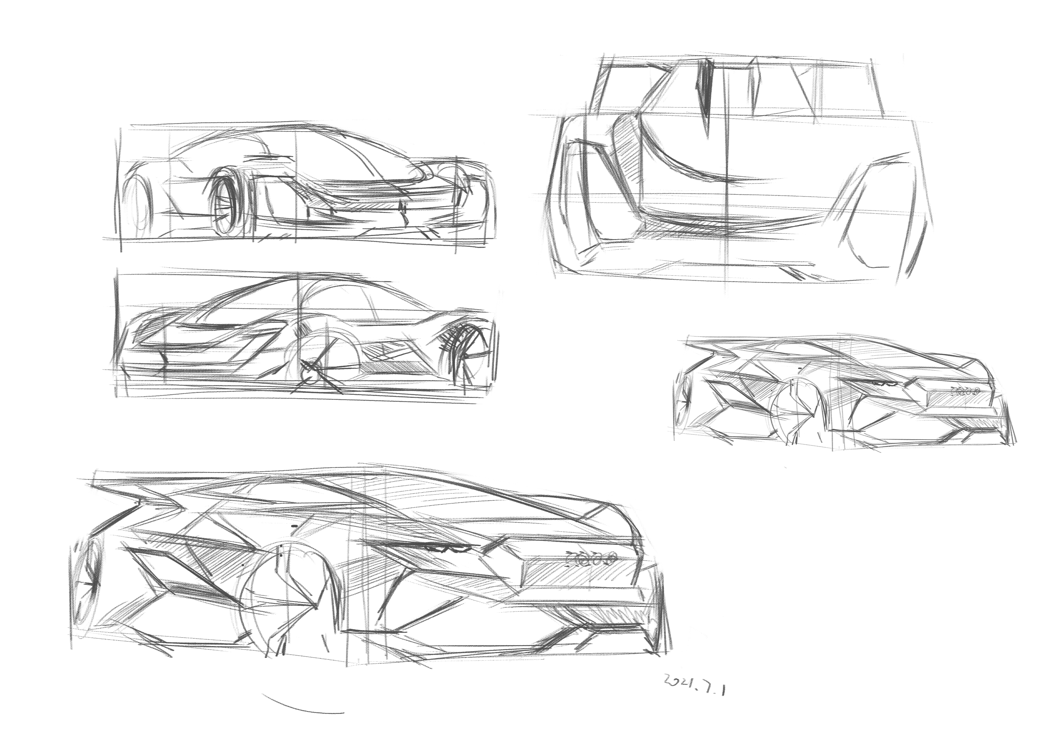 Spicy chicken，Hand drawn，sketch，