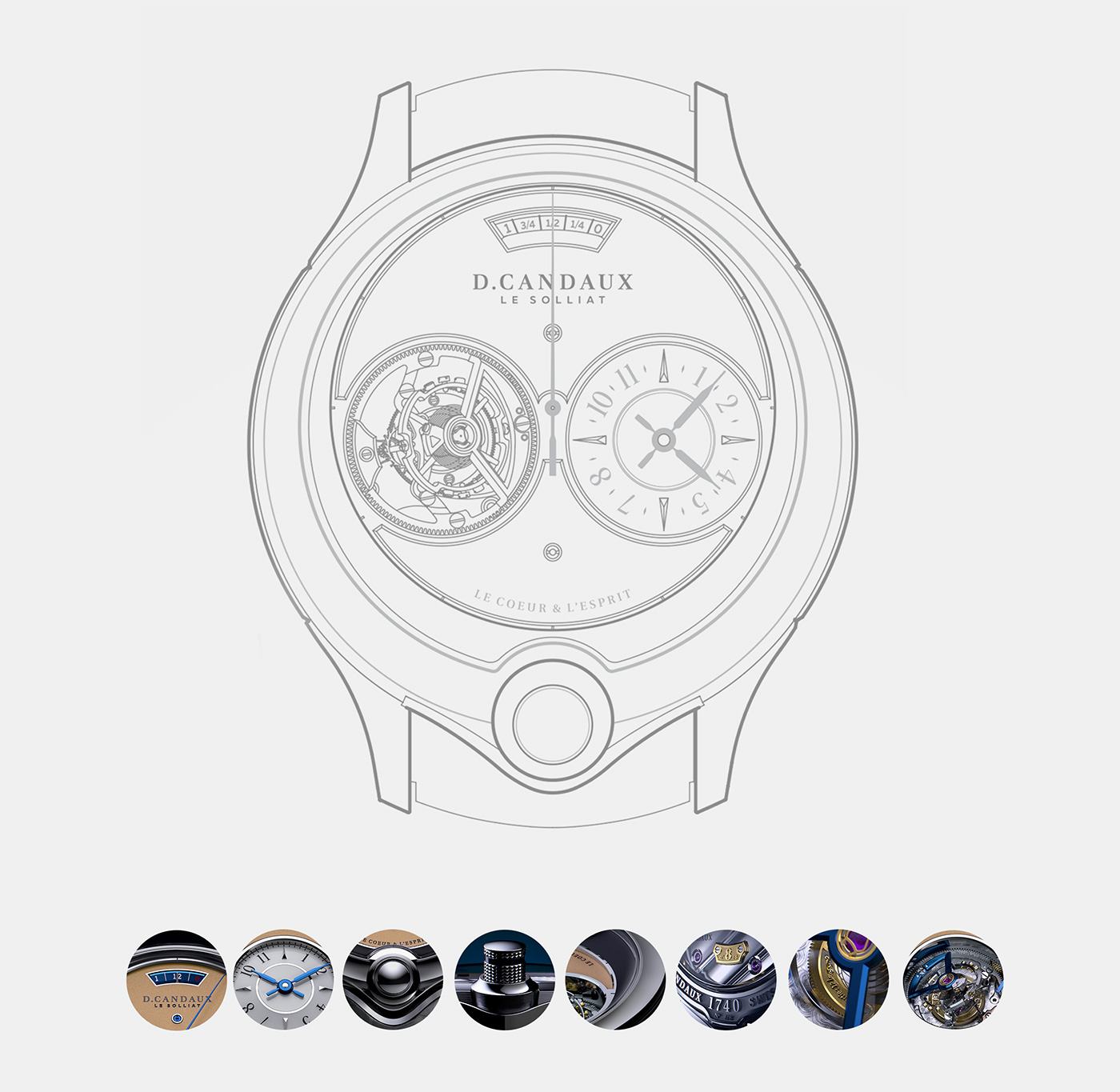 one thousand seven hundred and forty，High end Watch，delicate，