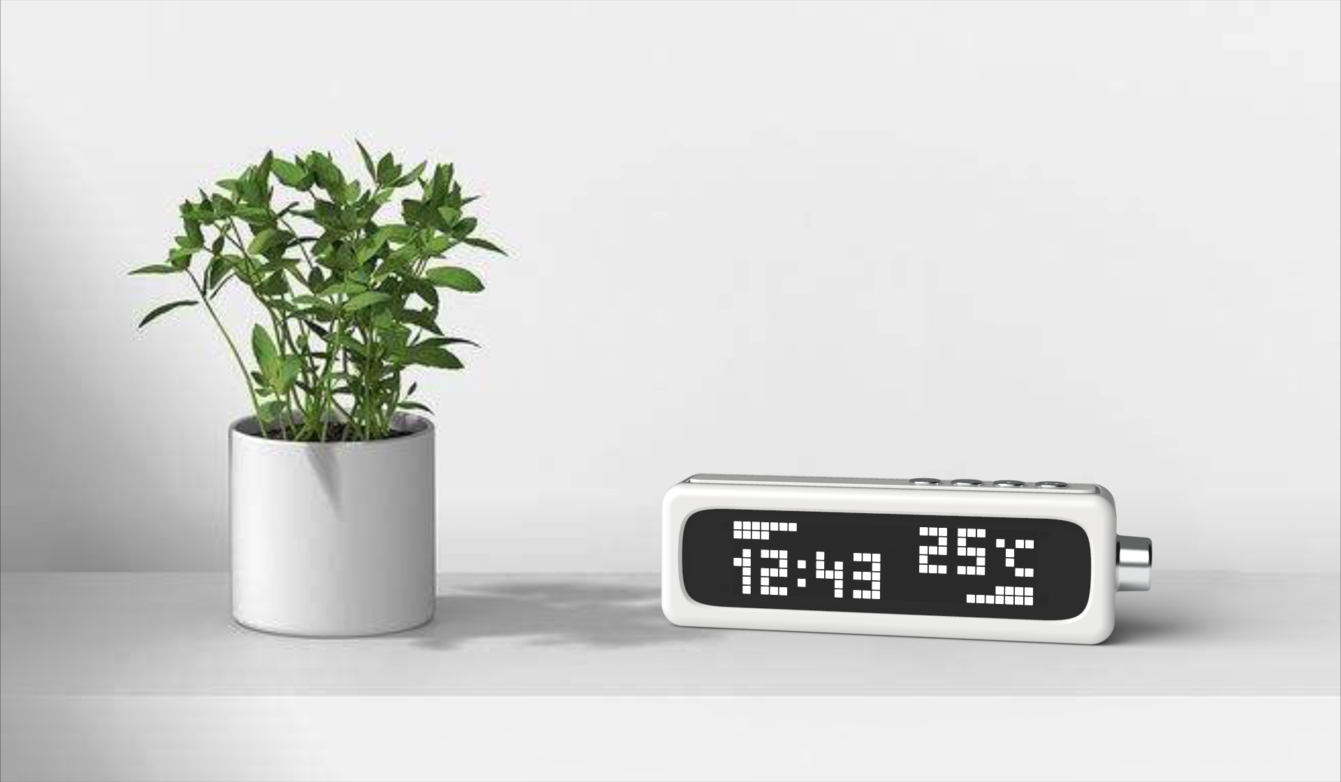 Clock，loudspeaker box，weather，Pickup lamp，spectrum，Temperature and humidity，