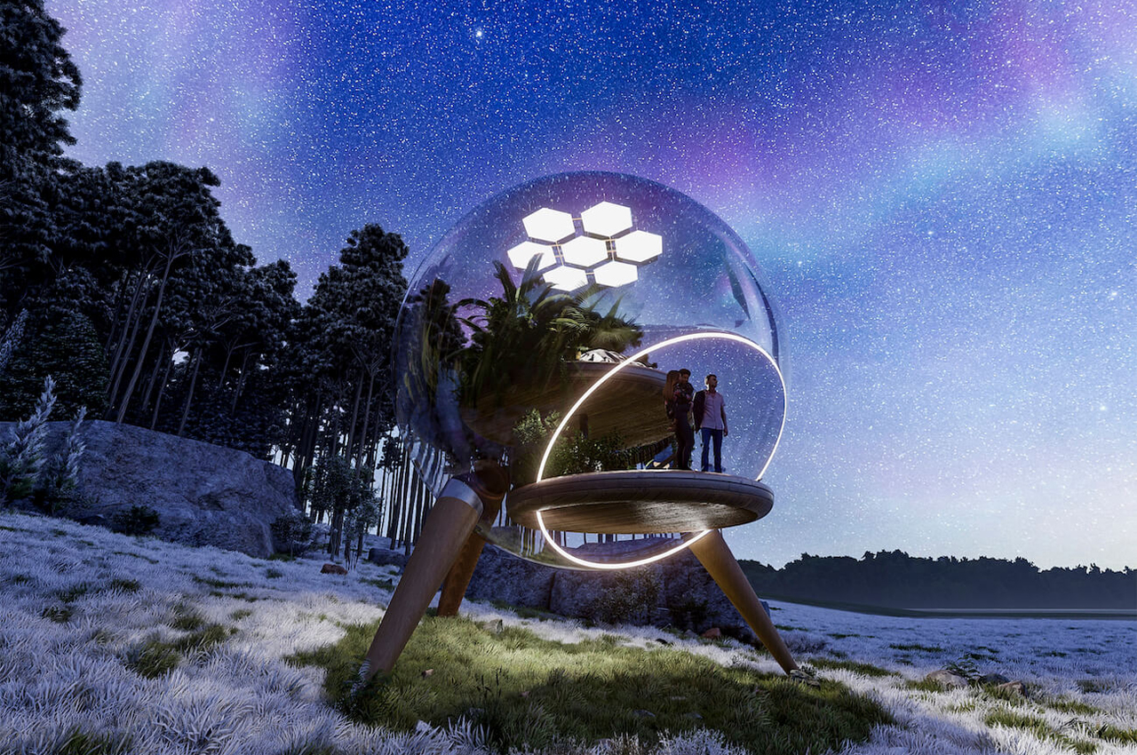 fishbowl，Glass，wooden ，Two layers，