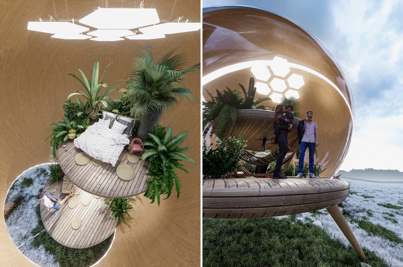 fishbowl，Glass，wooden ，Two layers，