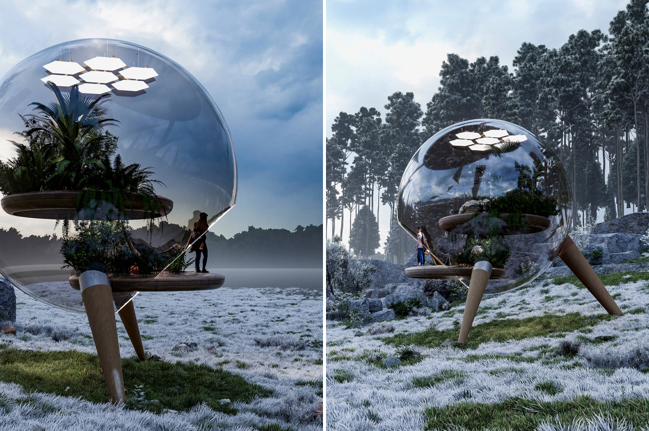 fishbowl，Glass，wooden ，Two layers，