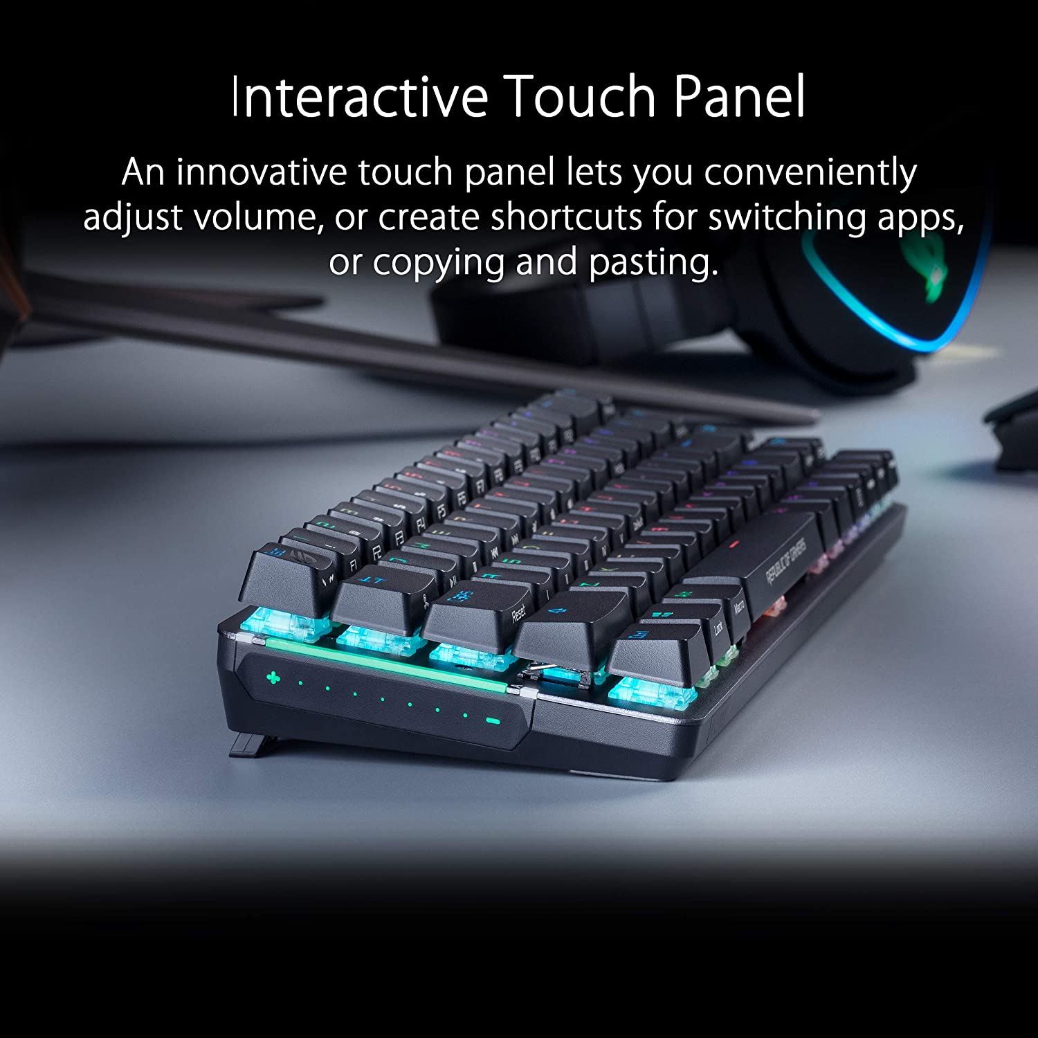 Gaming keyboard，wireless，ASUS，2021 red dot product design award，