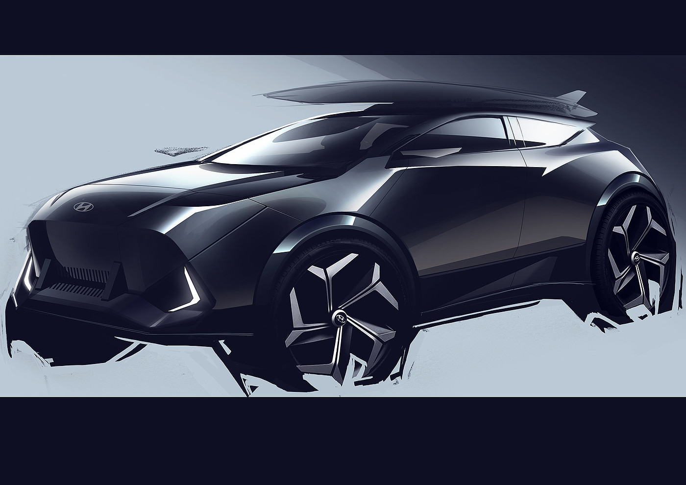 Rohit Dhiman，Automobile design，conceptual design，sketch，a design chart，