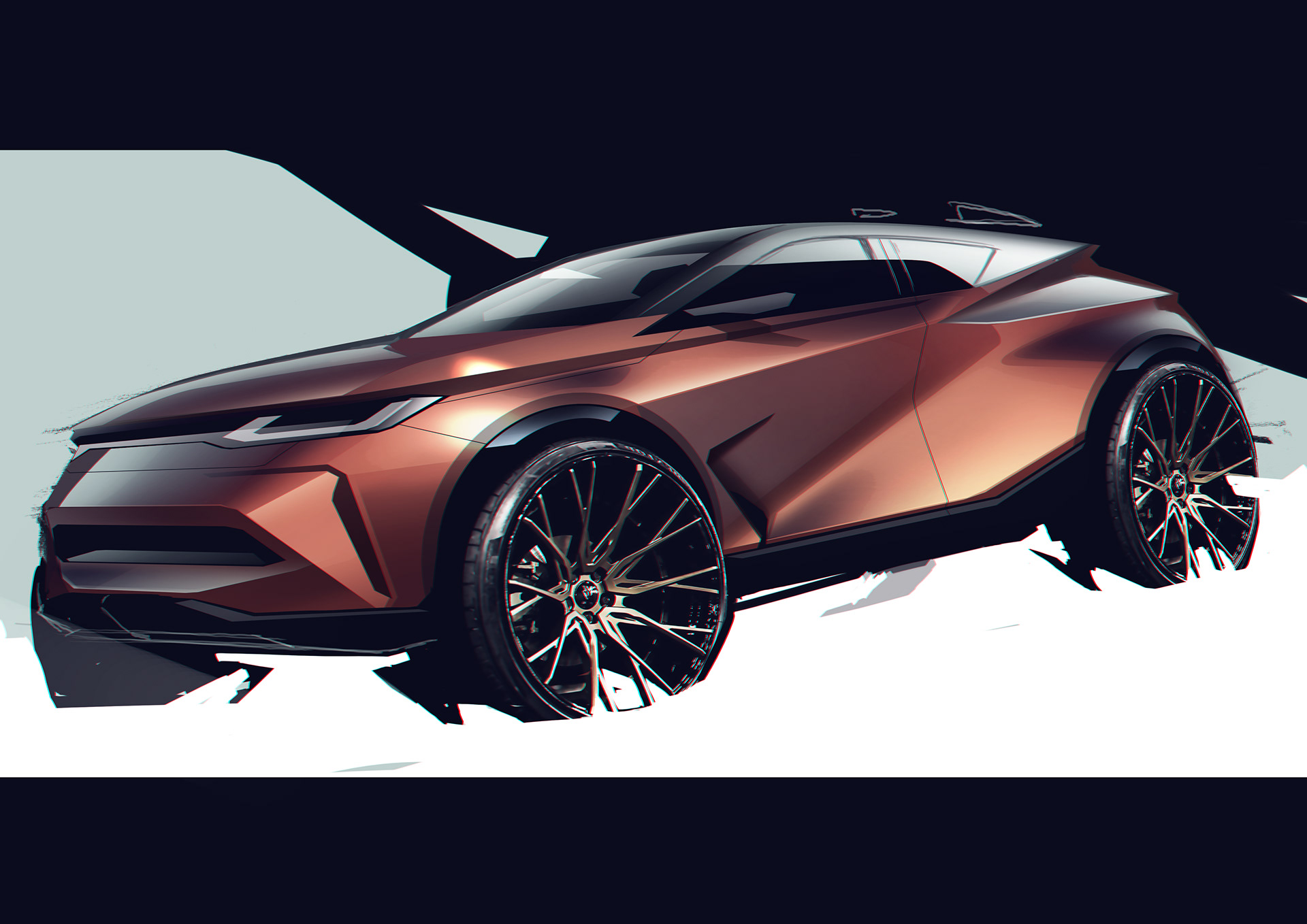 Rohit Dhiman，Automobile design，conceptual design，sketch，a design chart，