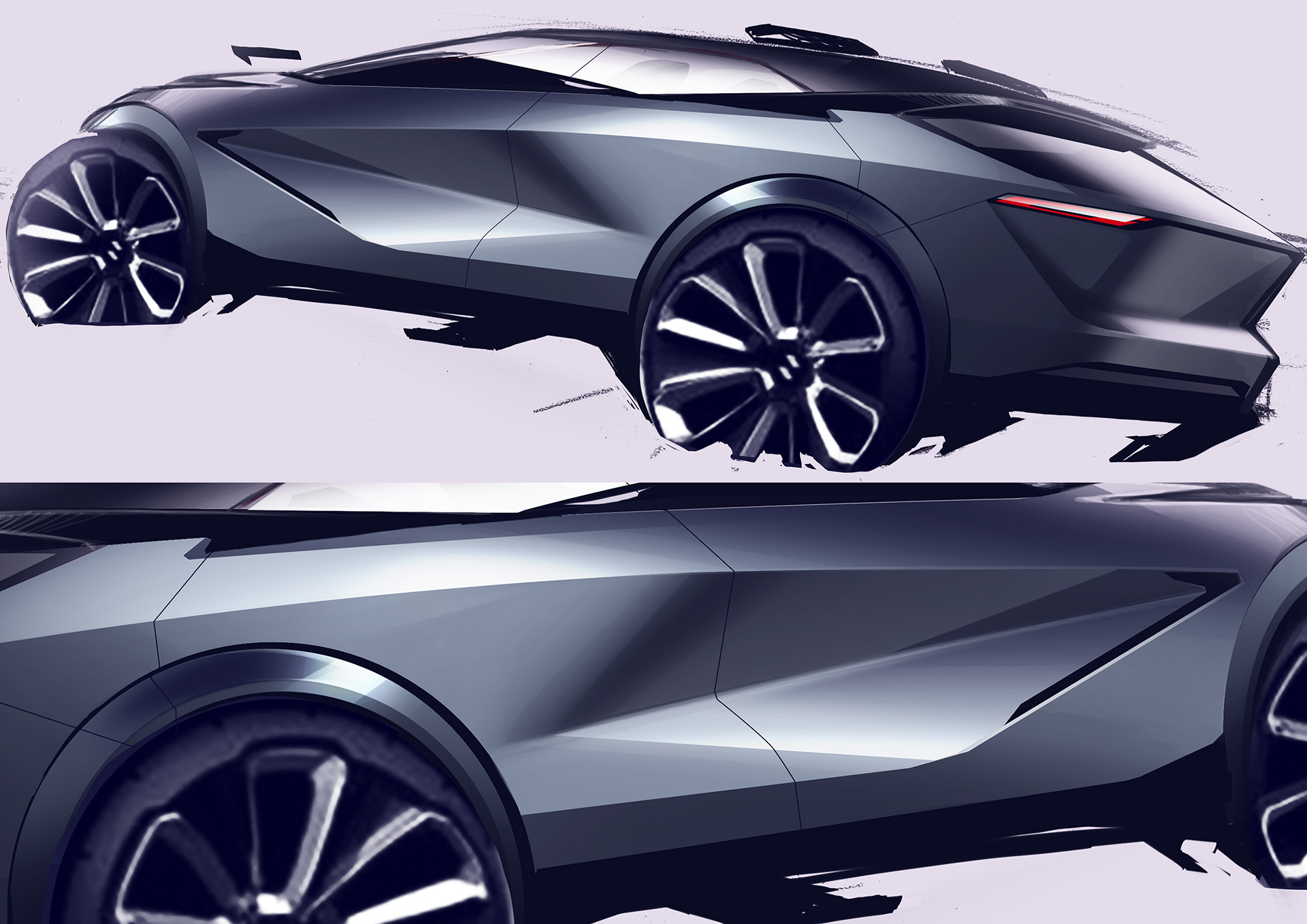 Rohit Dhiman，Automobile design，conceptual design，sketch，a design chart，