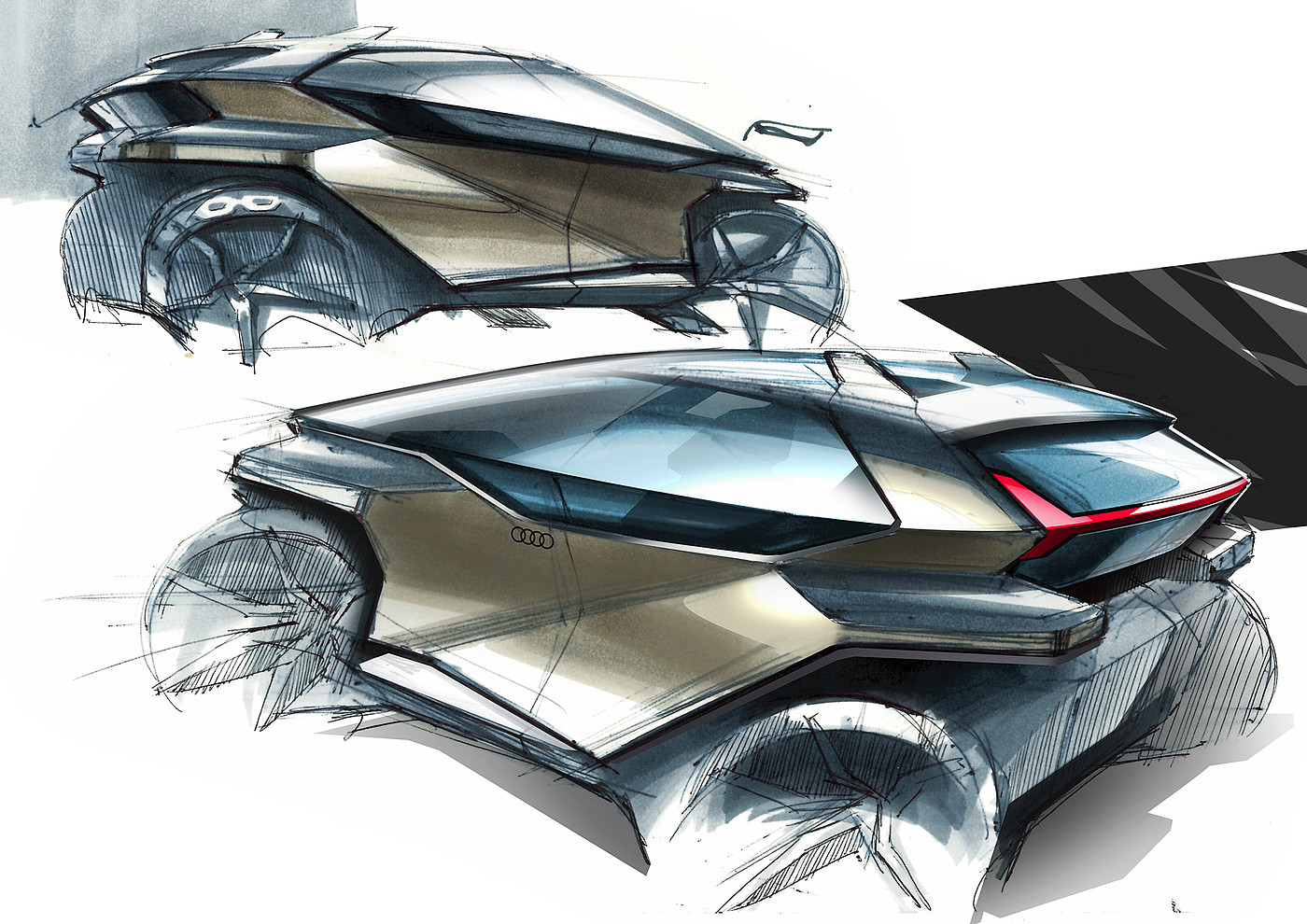 Rohit Dhiman，Automobile design，conceptual design，sketch，a design chart，