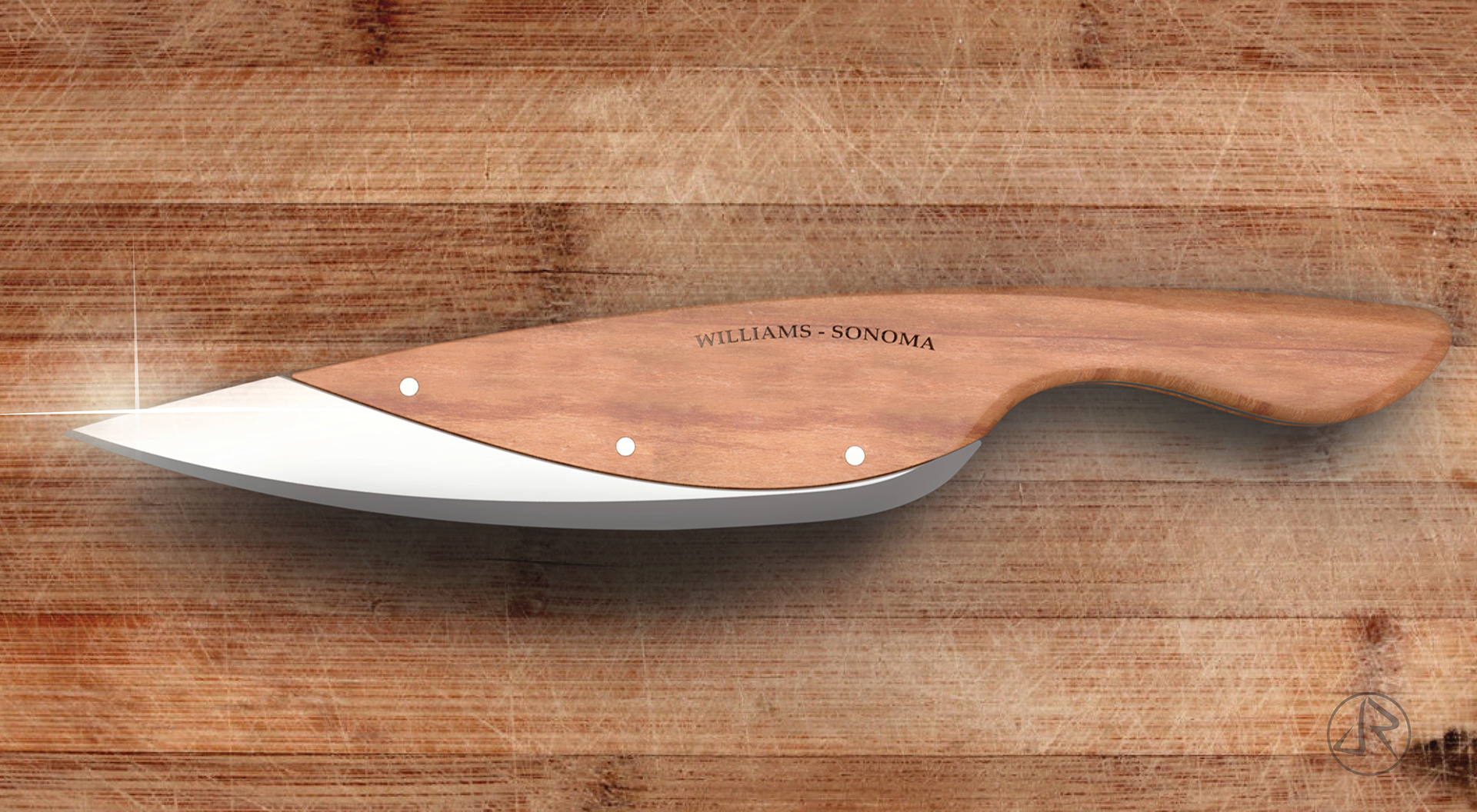 curve，woodiness，kitchen knife，knife，kitchenware，