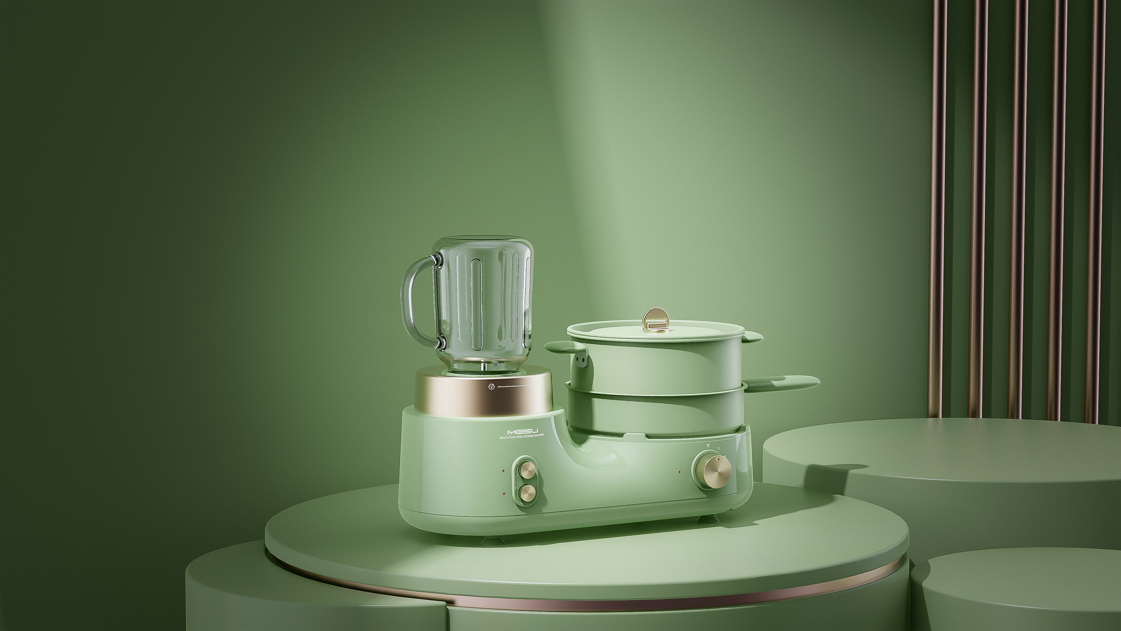 Breakfast machine，Simplicity，Retro，Branch，modelling，