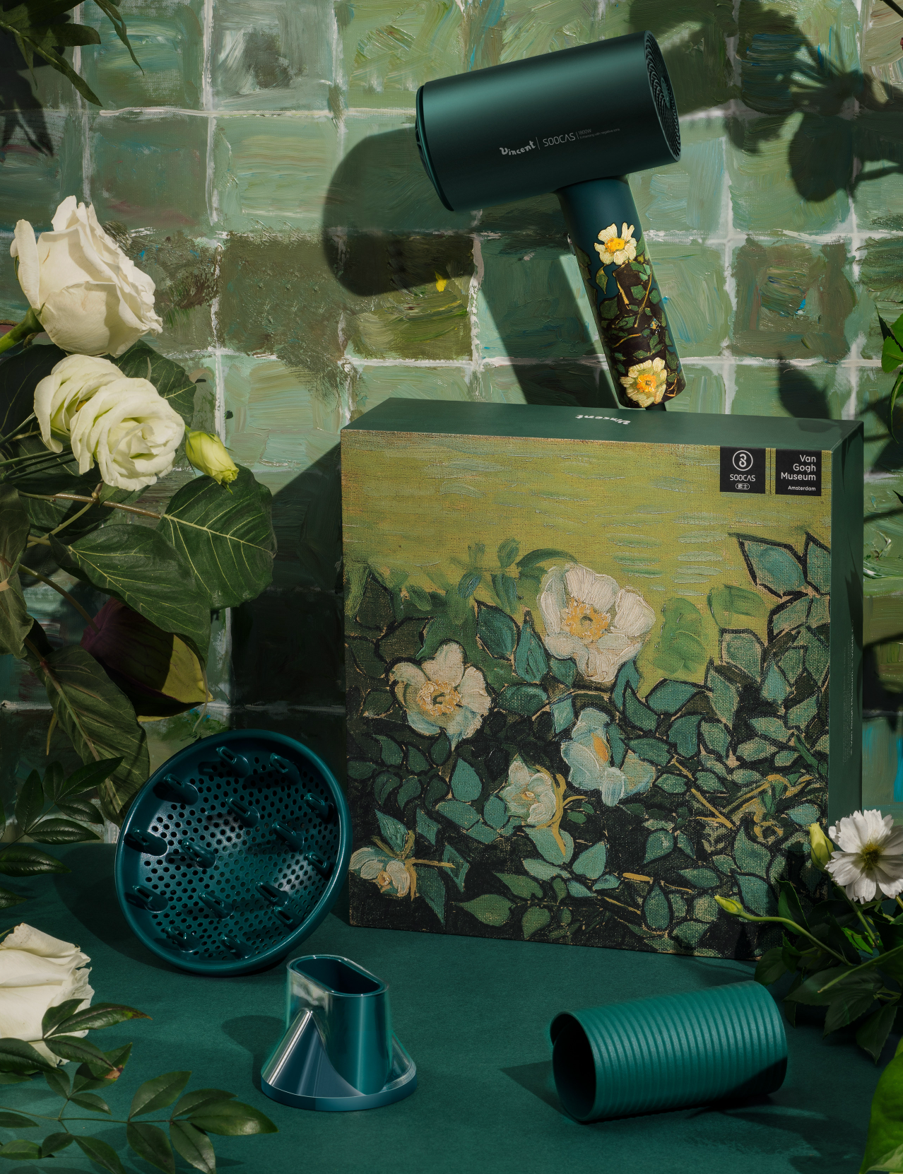 hair drier，Personal beauty care，product design，industrial design，Van Gogh，original，female sex，gift，