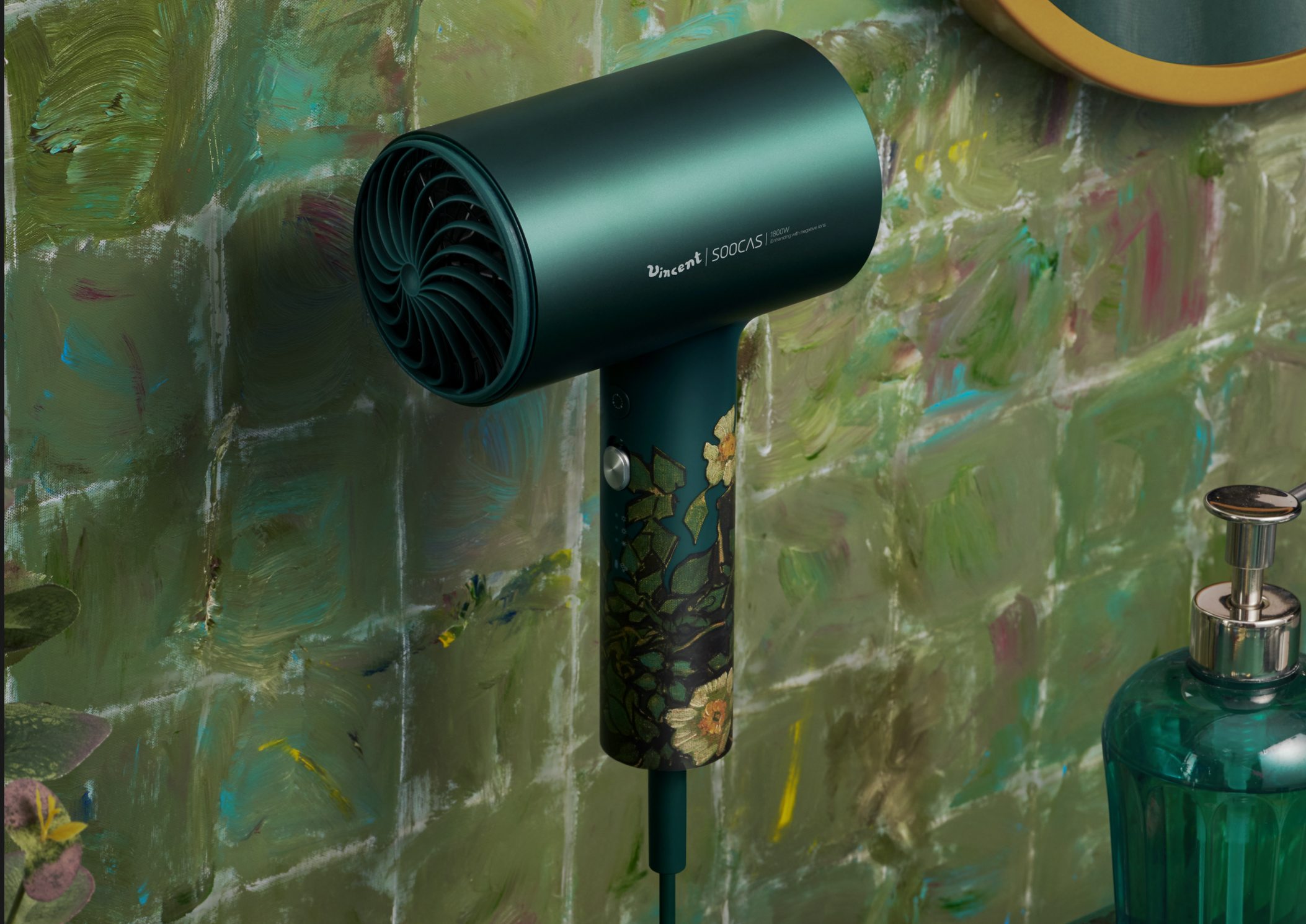 hair drier，Personal beauty care，product design，industrial design，Van Gogh，original，female sex，gift，